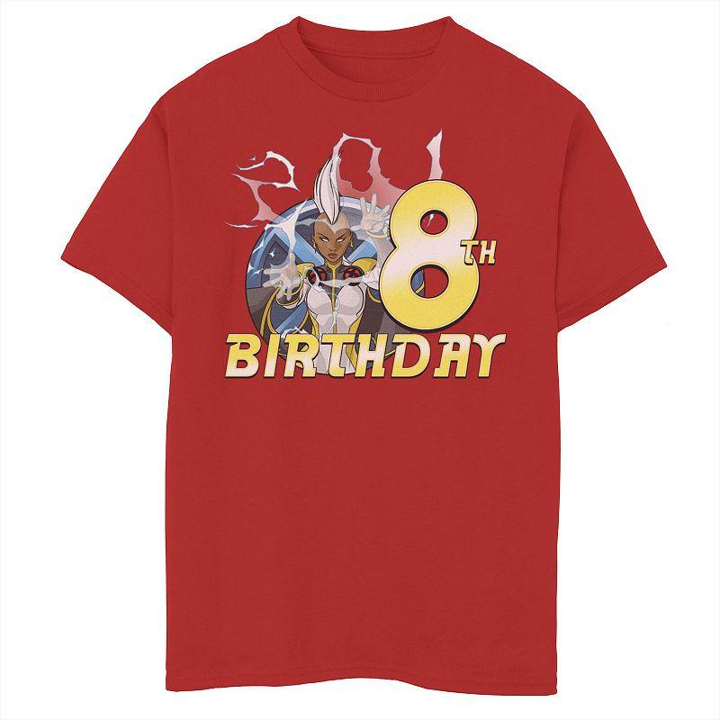 Boys 8-20 Marvel X-Men Storm 8th Birthday Portrait Graphic Tee, Boy's, Size: Large, Red Product Image