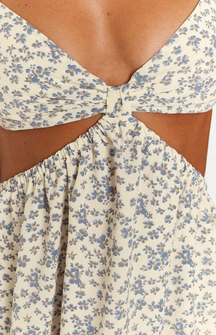 Amorgos Floral Print Mini Dress Product Image