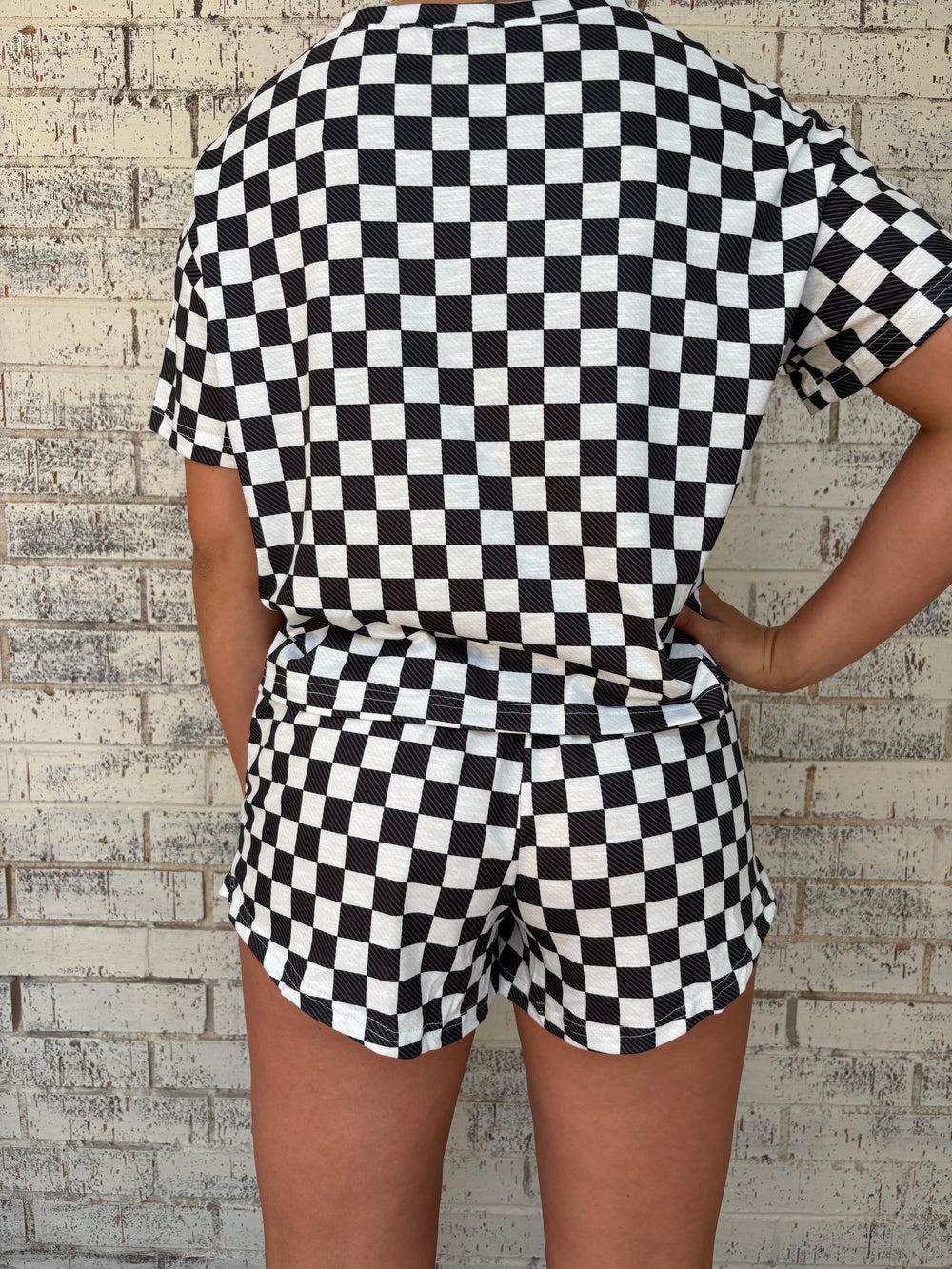 Check Please Skort Set Product Image