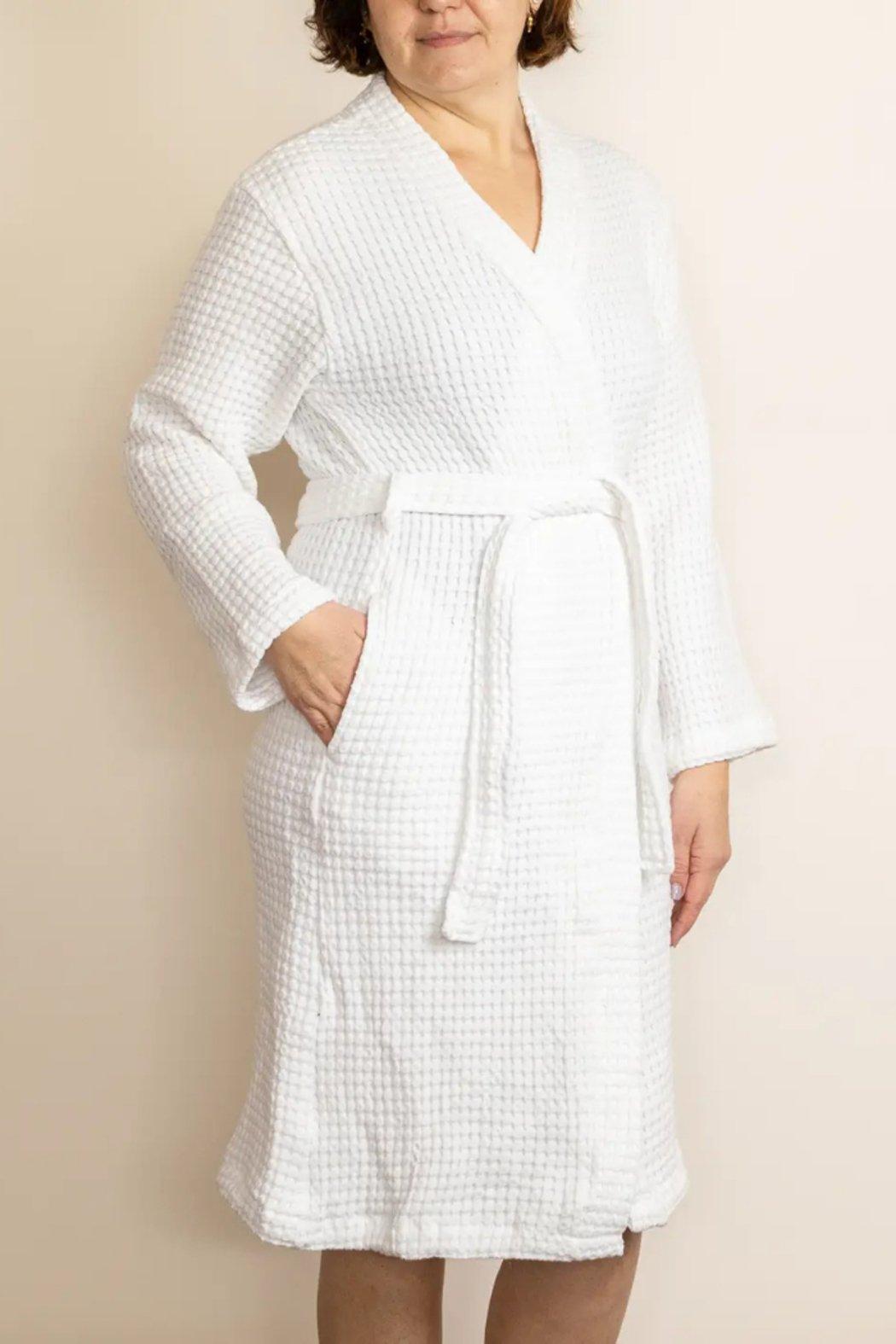 Turkish Cotton Waffle Robe Product Image