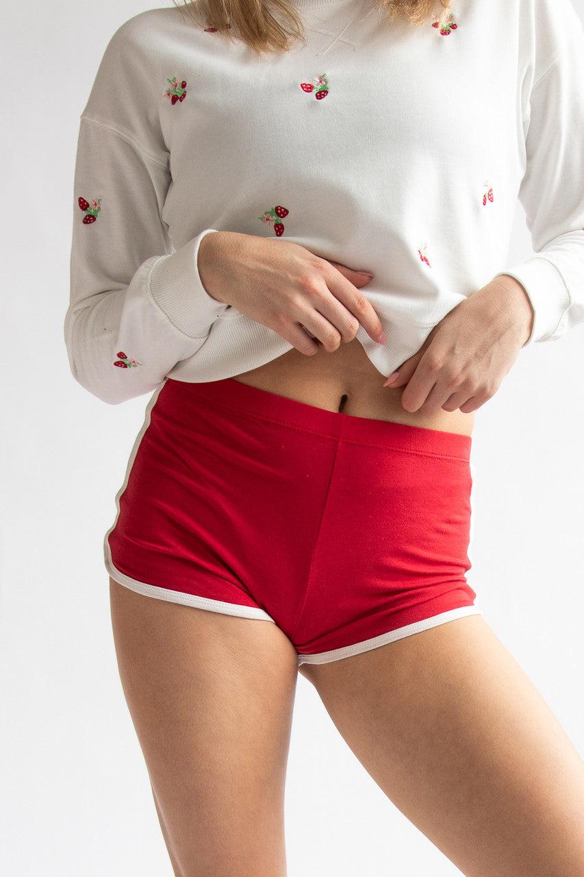 Contrast Trim Dolphin Mini Shorts Product Image