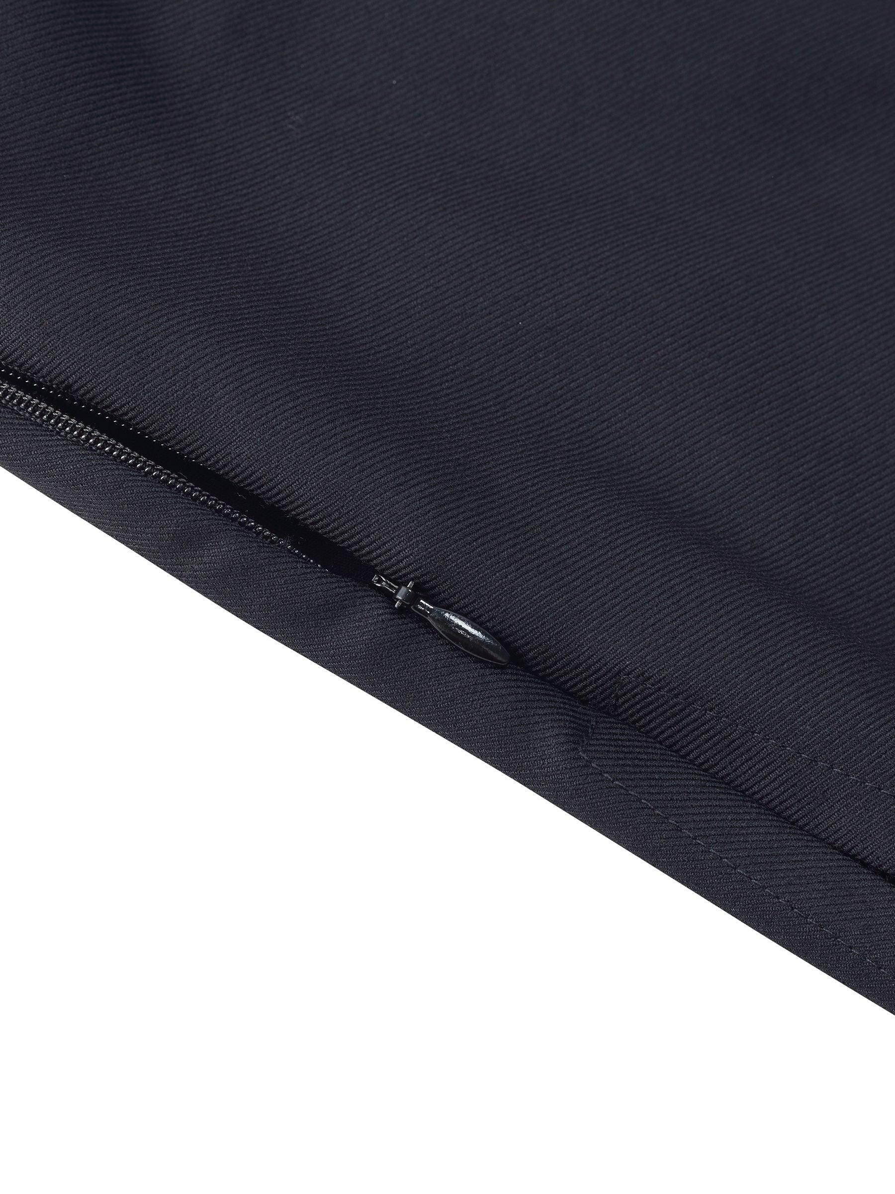100% Worsted Wool Side Slit Women Culotte Skirt Product Image
