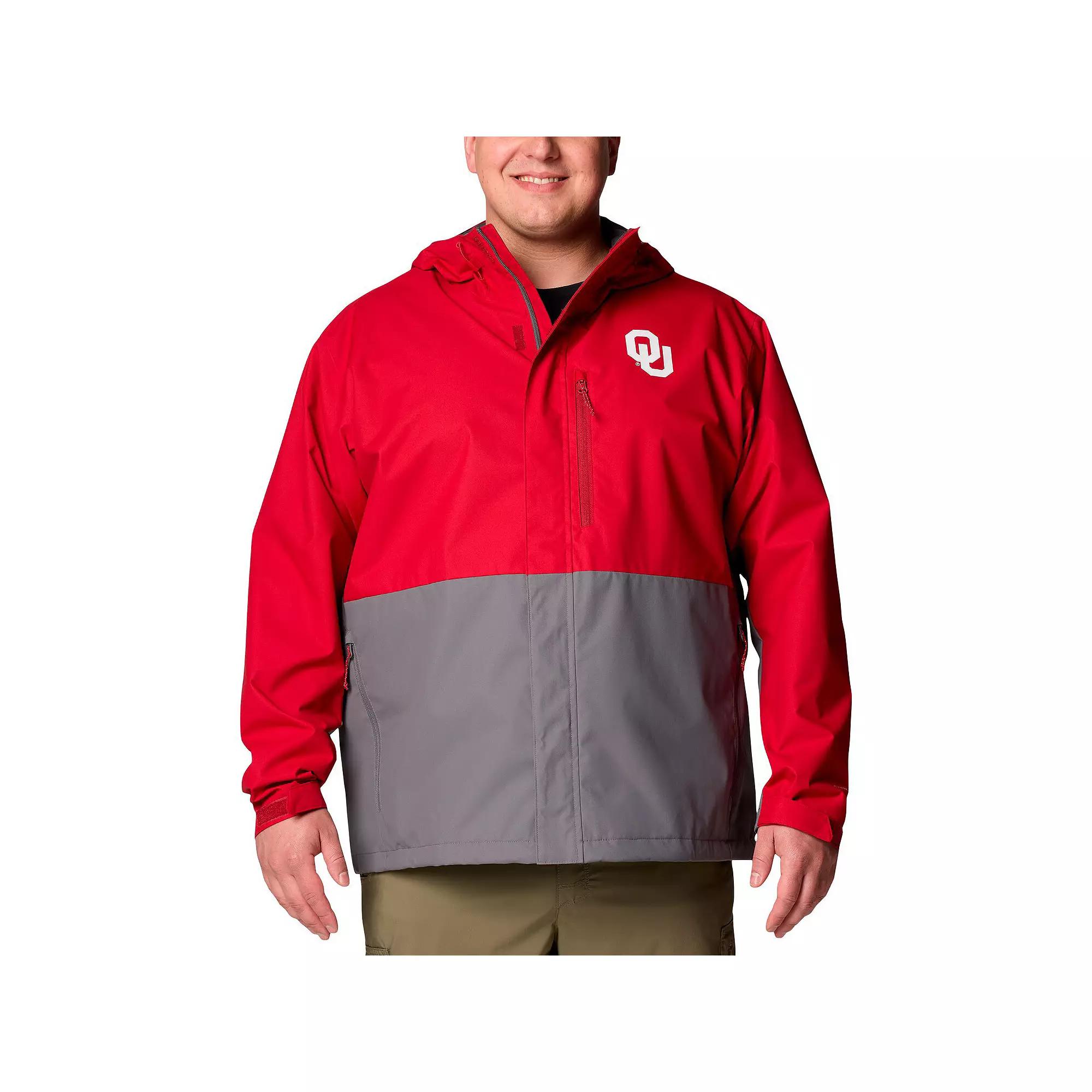 Men's Columbia Crimson Oklahoma Sooners Big & Tall Field Bound Omni-Tech™ Full-Zip Jacket,  Product Image