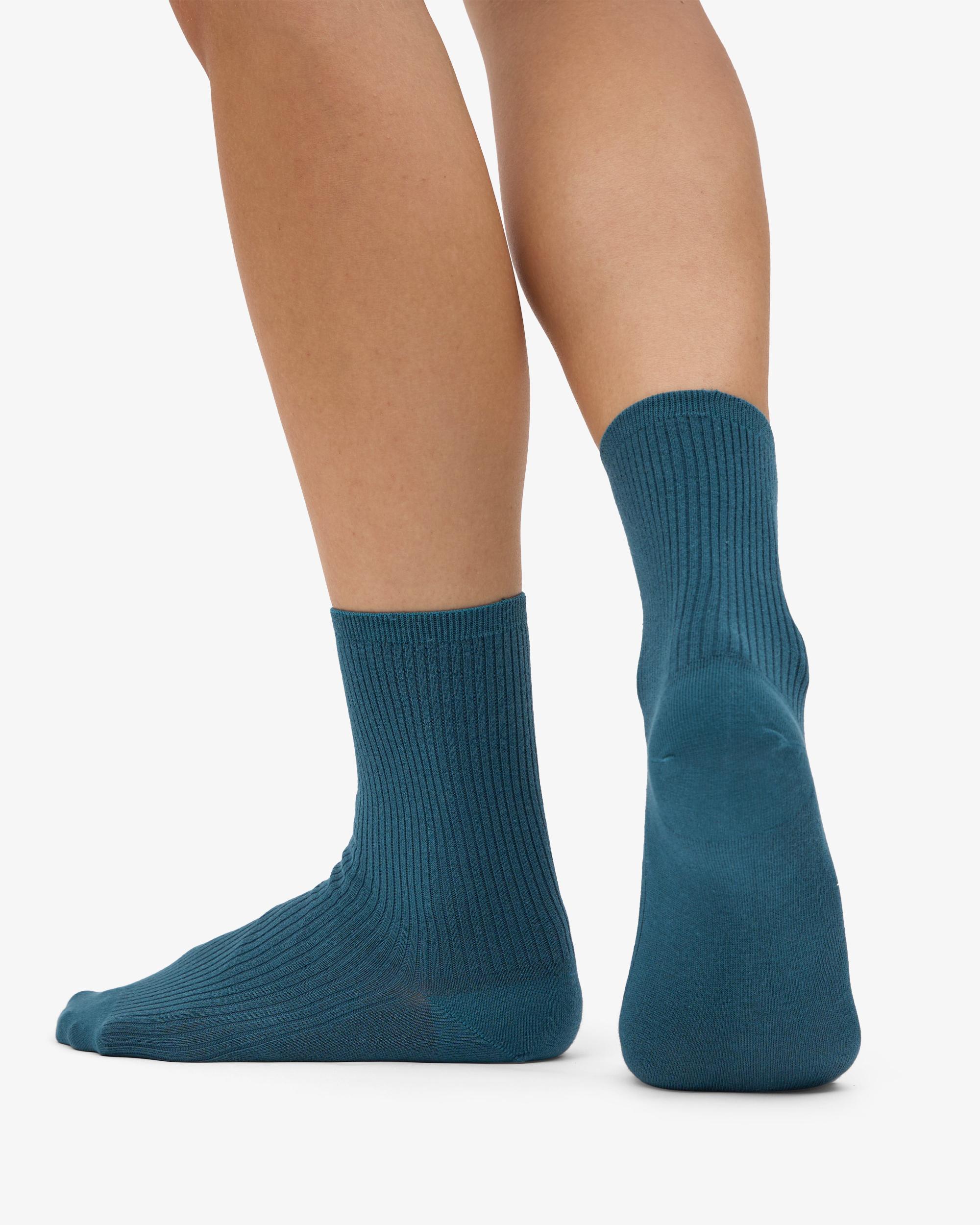 Classic Organic Sock - Ocean Green Product Image