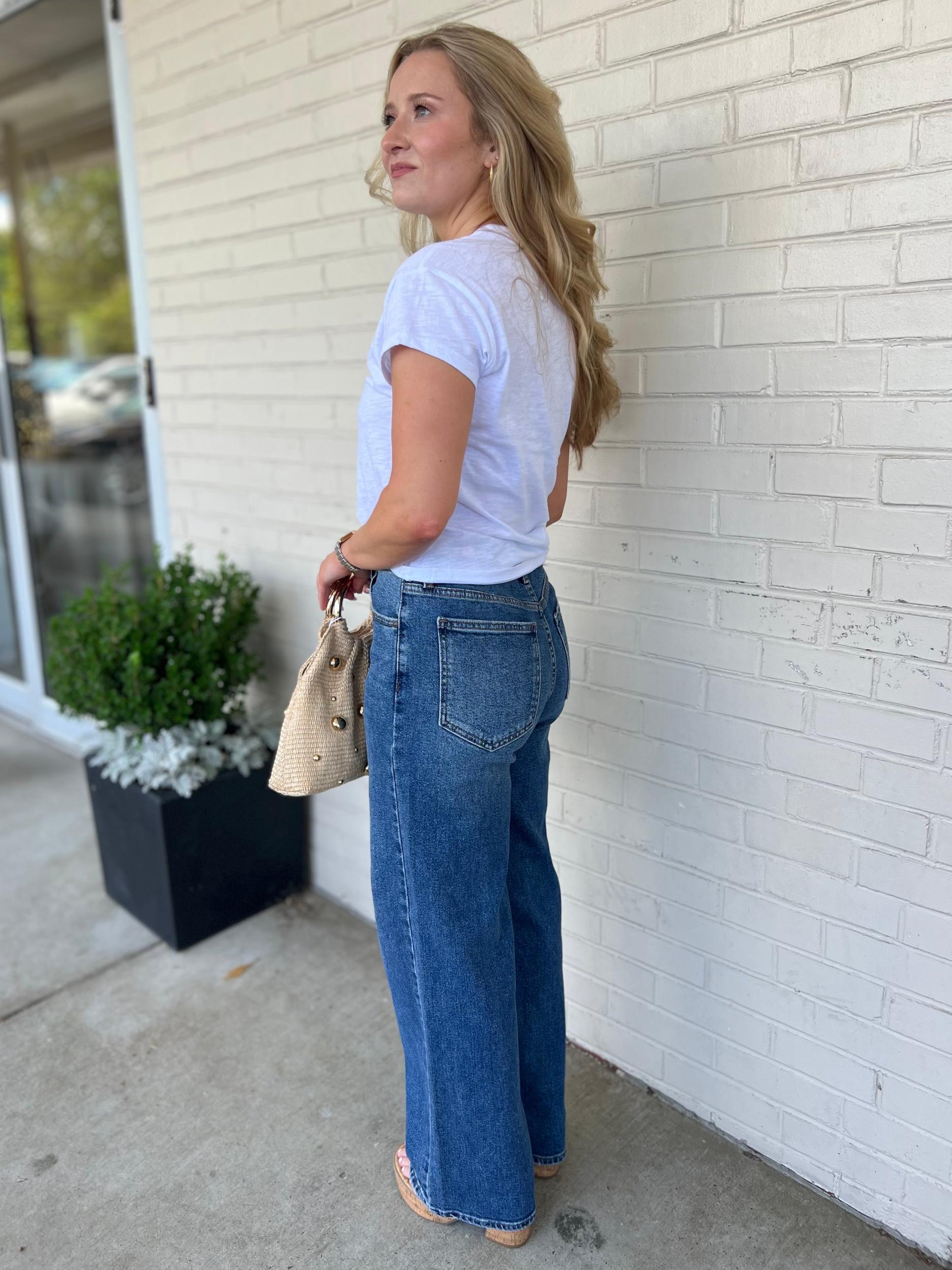 Selma Straight Leg Jeans - Dark Wash Product Image