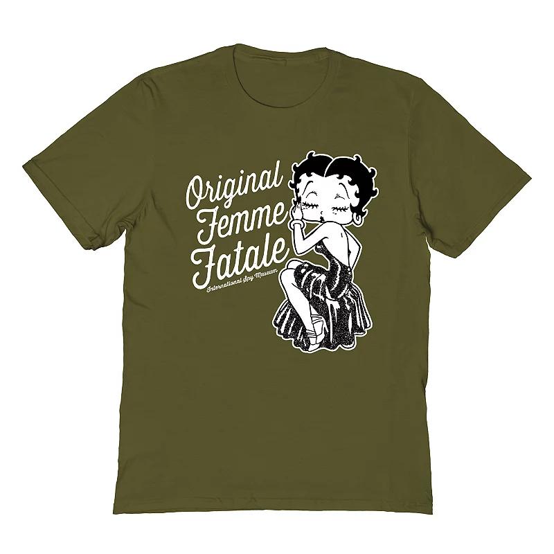 Men's Betty Boop T-Shirt, Size: Large, Green Product Image