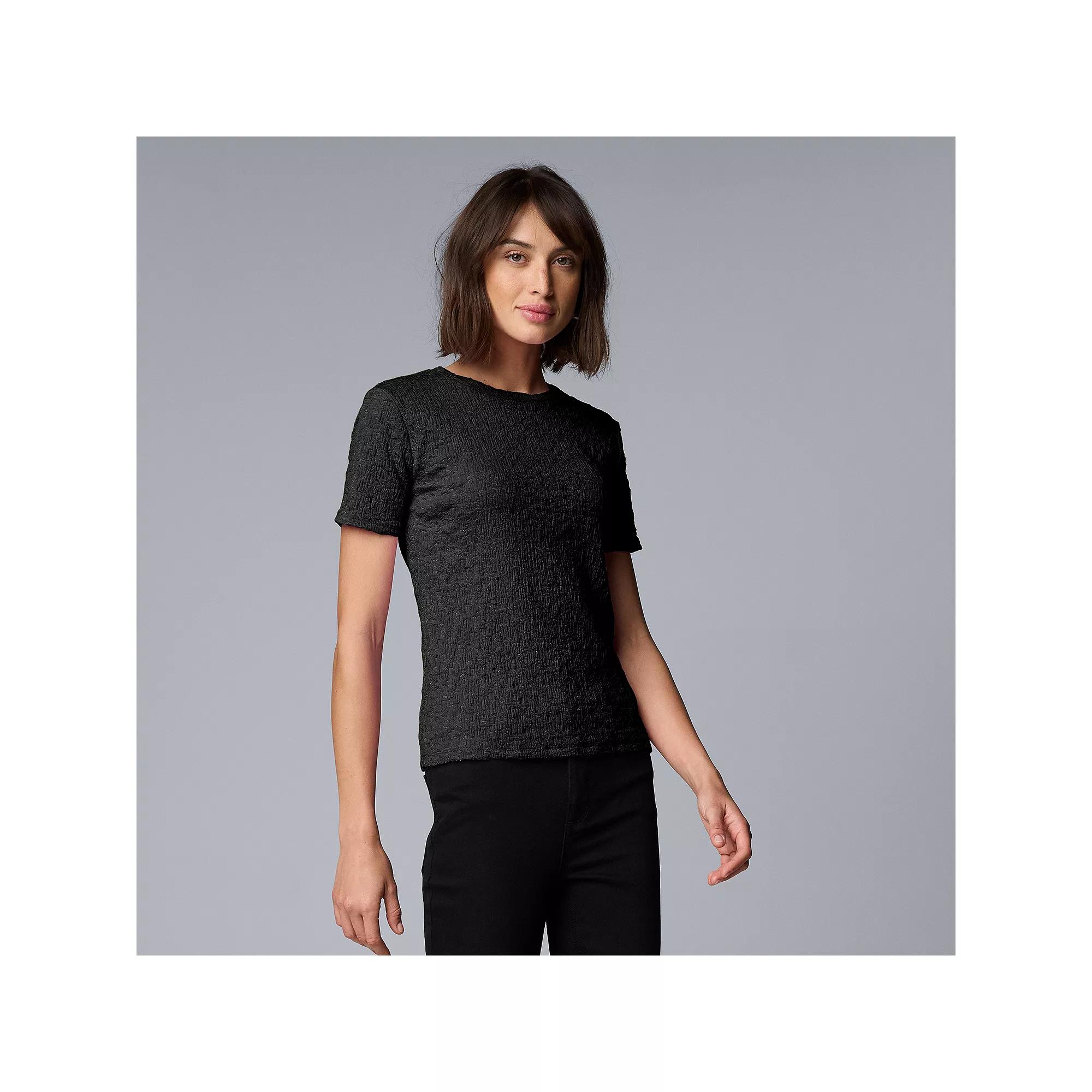 Women's Simply Vera Vera Wang Textured Tee,  Product Image