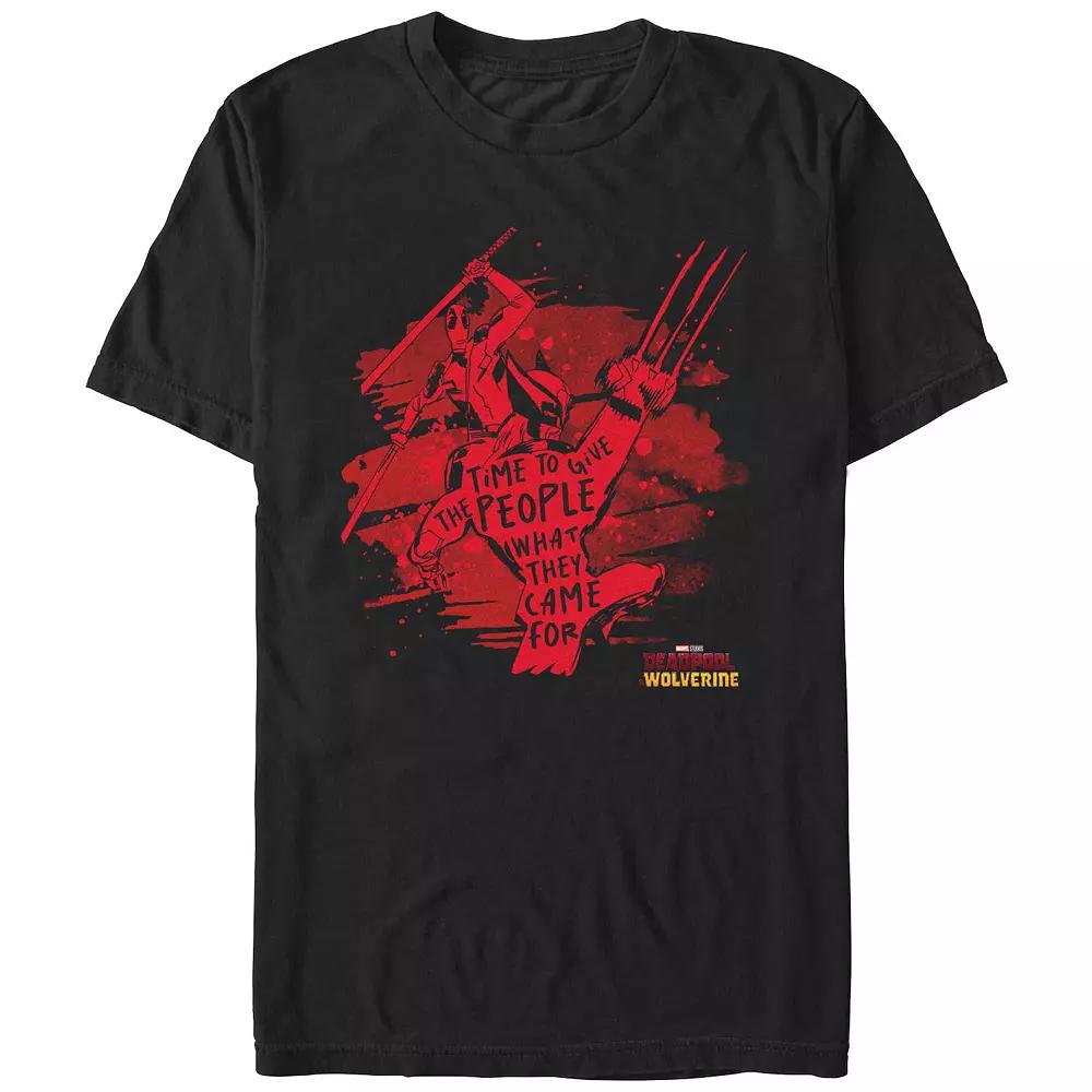 Men's Marvel Deadpool And Wolverine Give What They Came For Graphic Tee,  Product Image