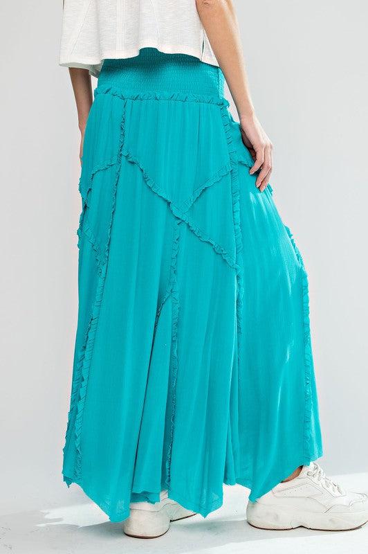 Flowy Ruffle Maxi Skirt & Dress Product Image