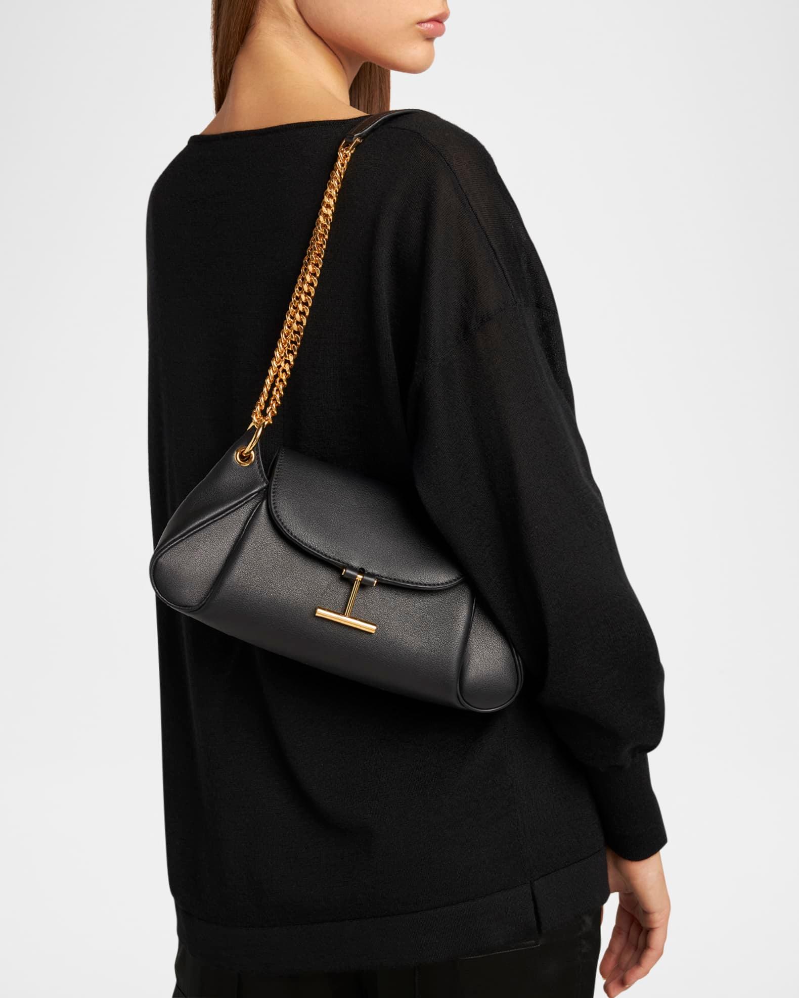 Tara Chain Shoulder Bag in Grain Leather Product Image