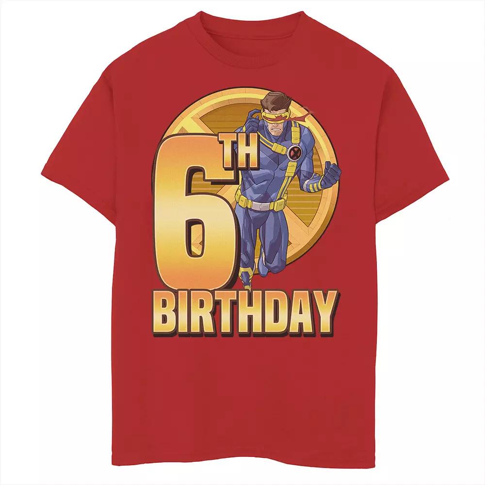 Boys 8-20 Marvel X-Men Cyclops Action Pose 6th Birthday Graphic Tee, Boy's,  Product Image