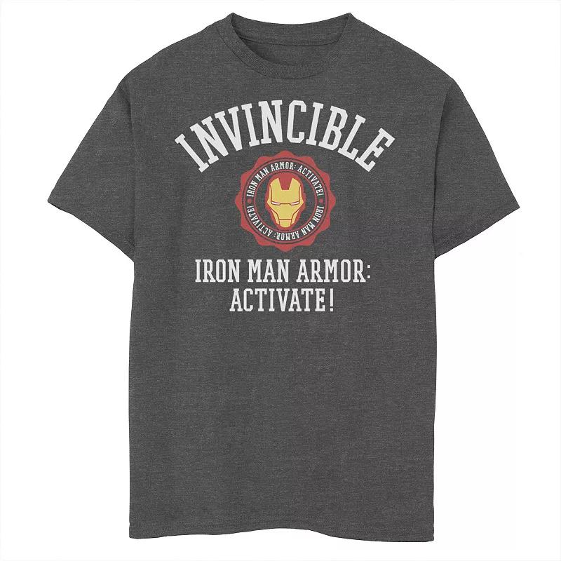 Boys 8-20 Marvel Iron Man Armor Activate Chest Logo Graphic Tee, Boy's,  Product Image