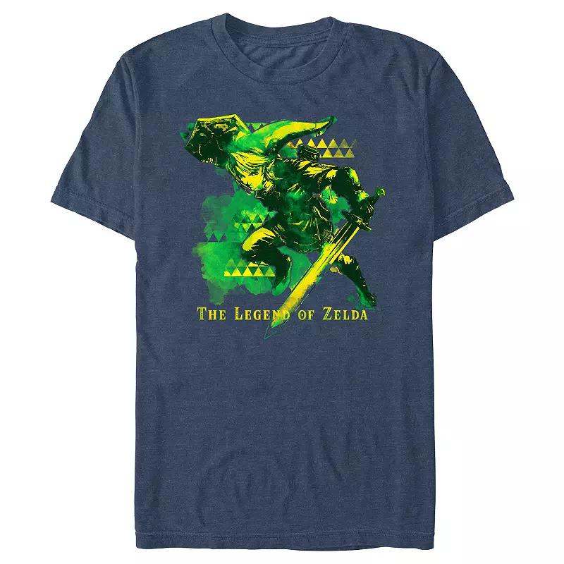 Men's The Legend Of Zelda Action Link Poster Graphic Tee,  Product Image