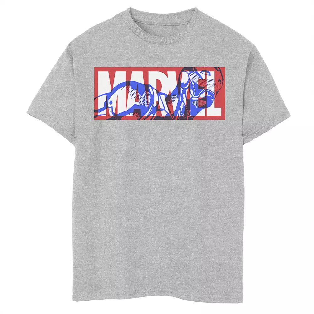 Boys 8-20 Marvel Iron Man Large Classic Movie Logo Graphic Tee, Boy's, Size: XL, Athletic Grey Product Image