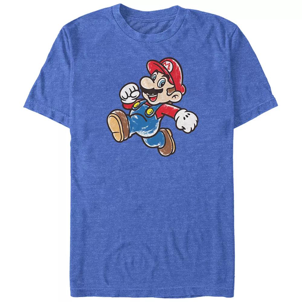 Big & Tall Super Mario Bros Jumping Draw Graphic Tee, Men's,  Product Image