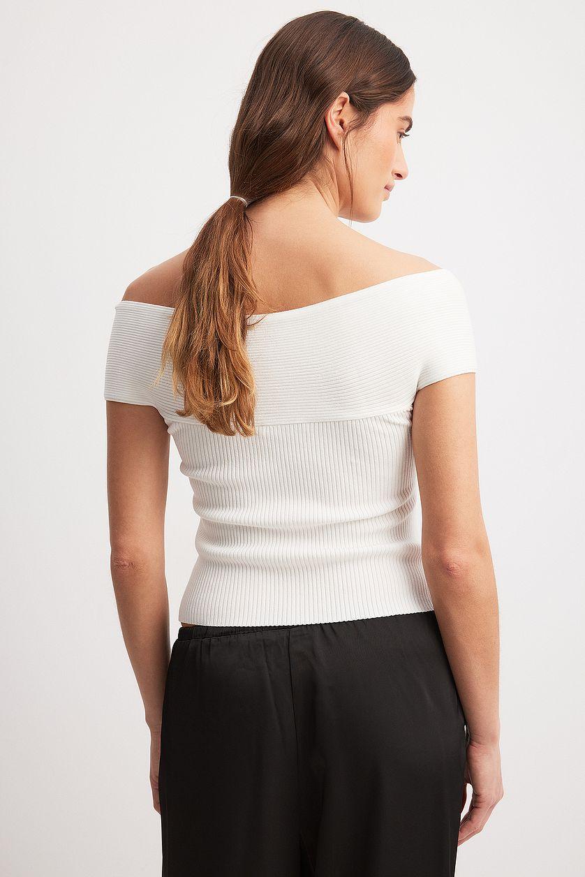 Knitted Off Shoulder Top Product Image
