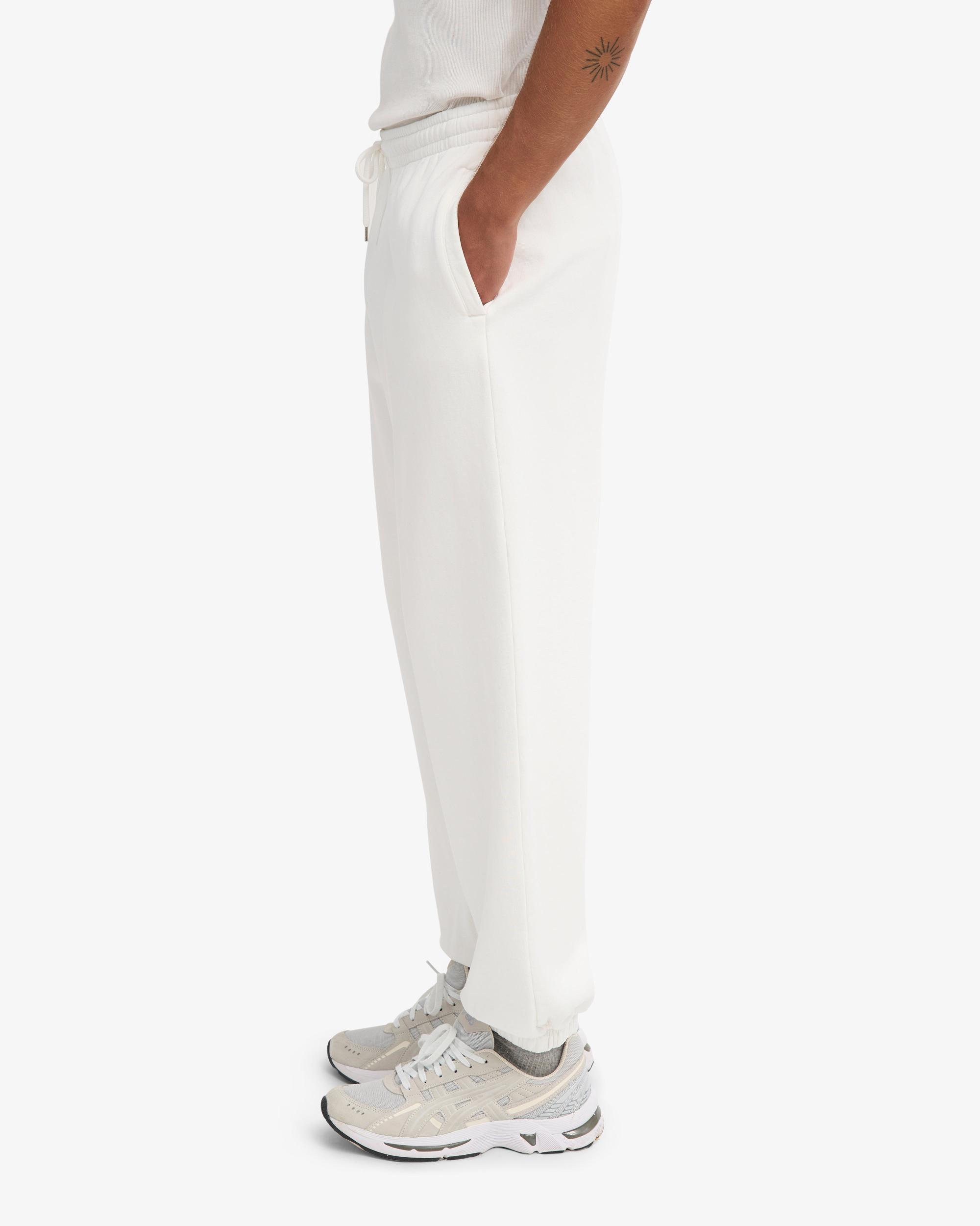 Organic Relaxed Sweatpants - Optical White Product Image