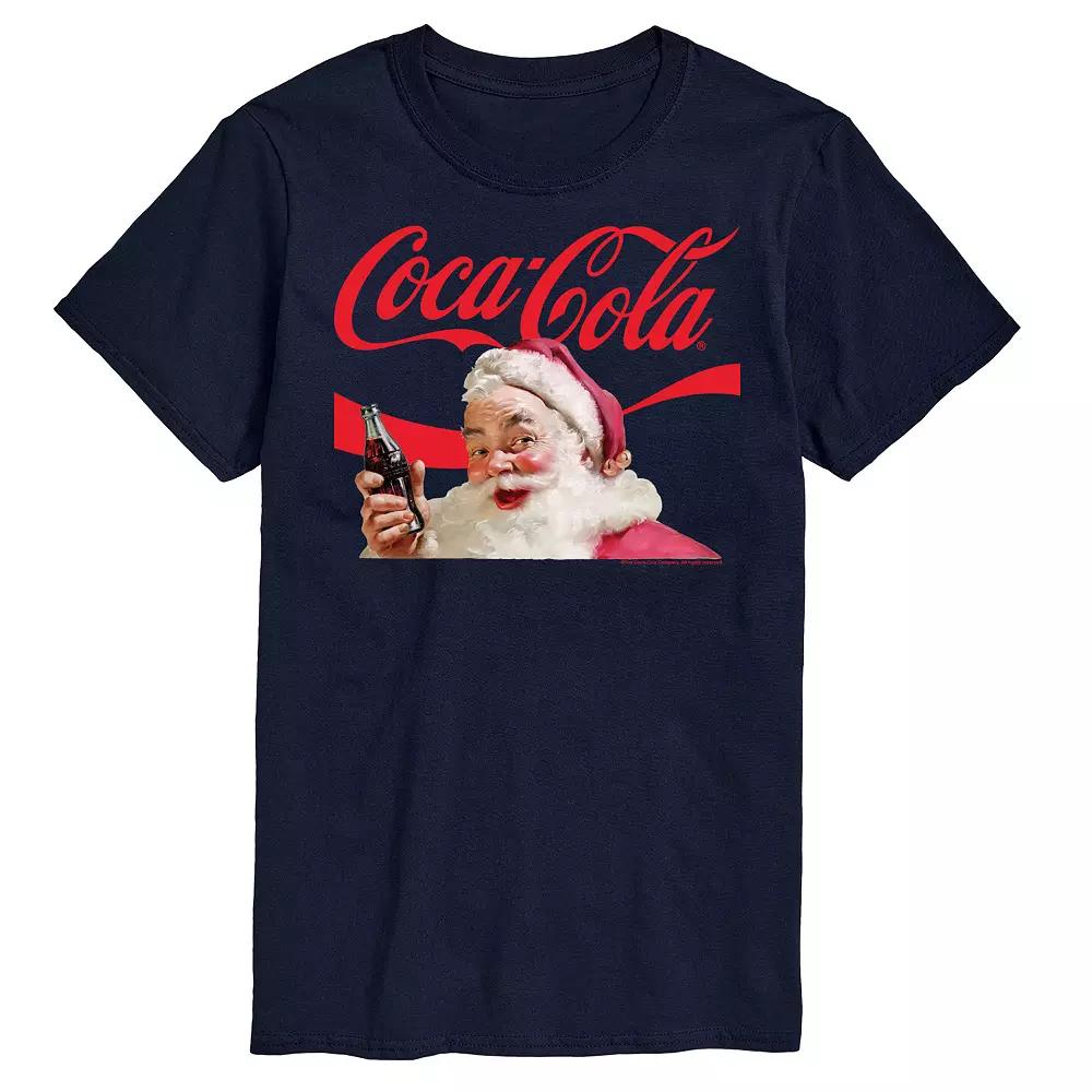 Big & Tall Coca-Cola Santa Logo Graphic Tee, Men's,  Product Image