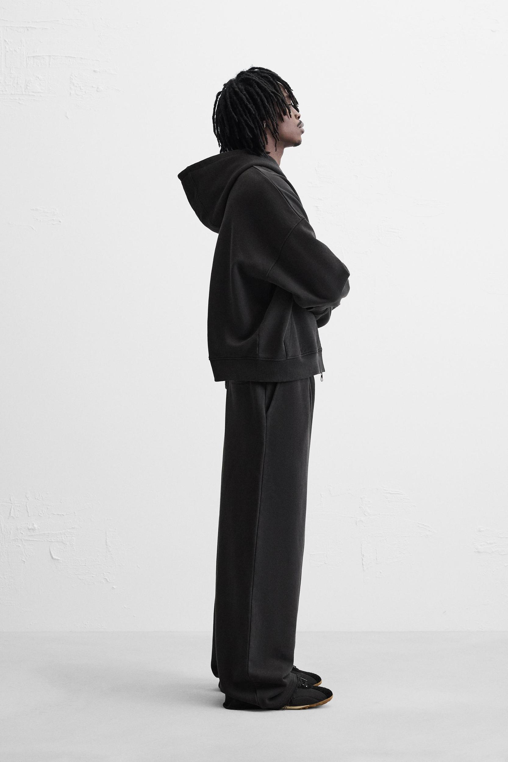 WASHED PLEATED JOGGER PANTS Product Image