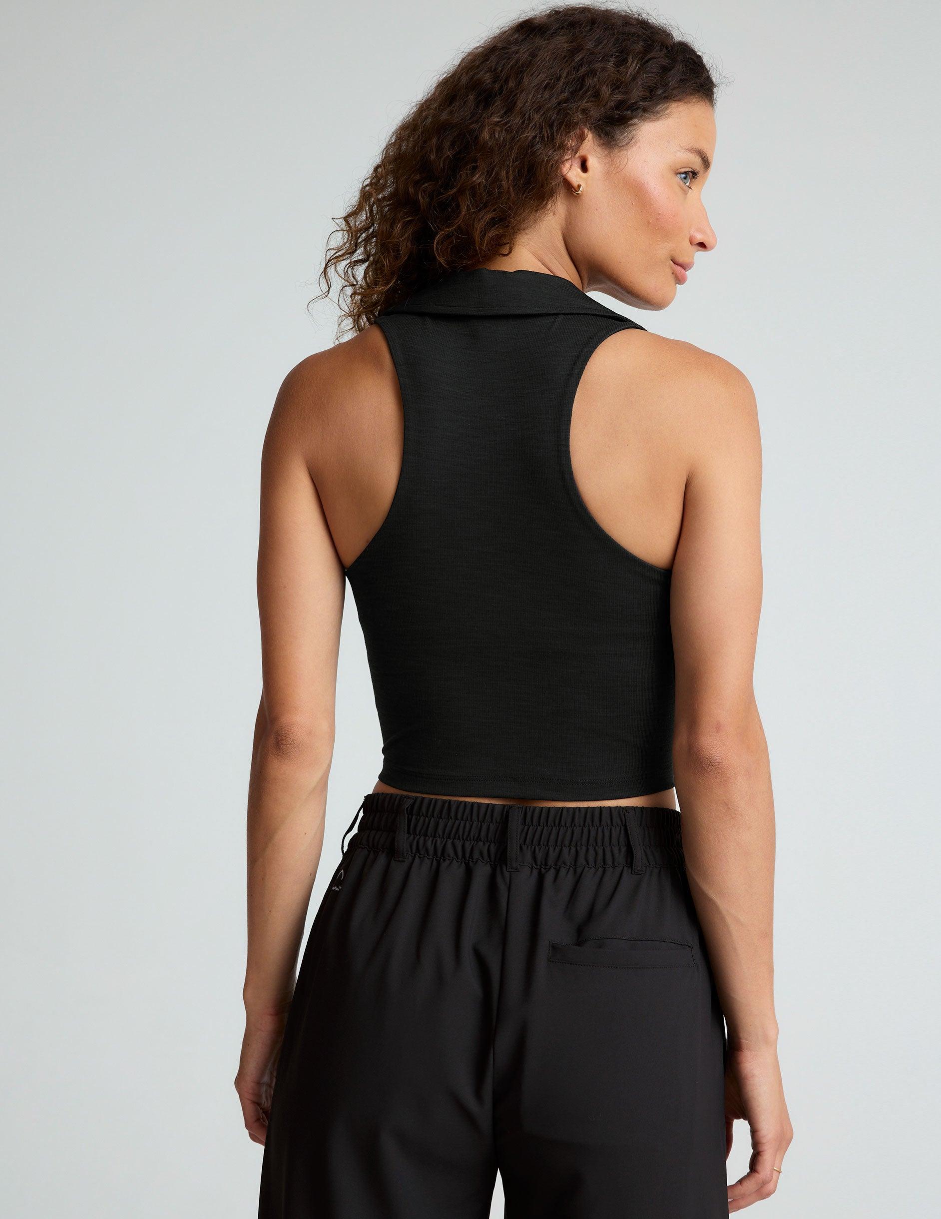 Heather Rib Prep Cropped Tank Product Image