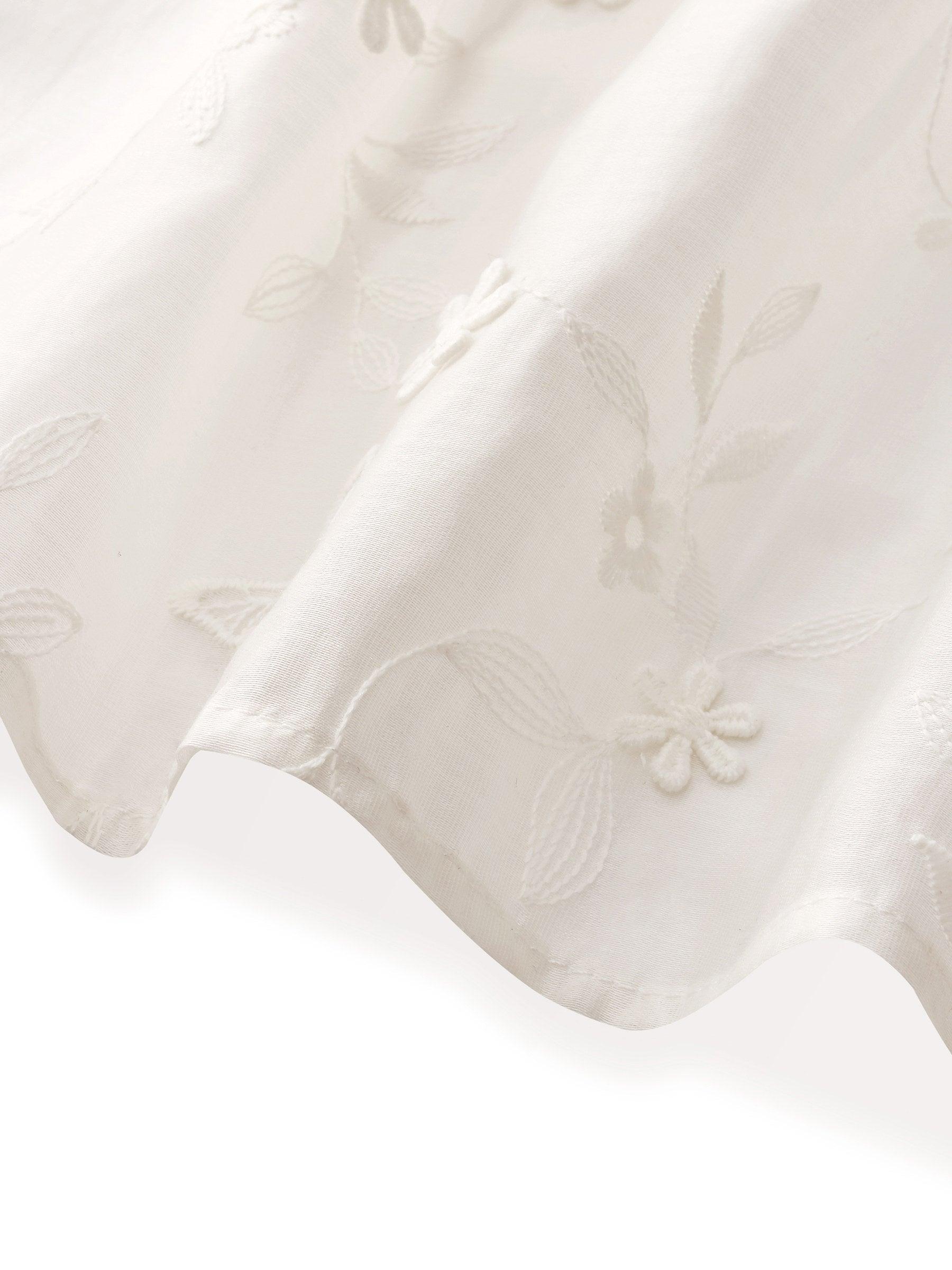 Tencel Blend Embroidered Women Midi Dress Product Image