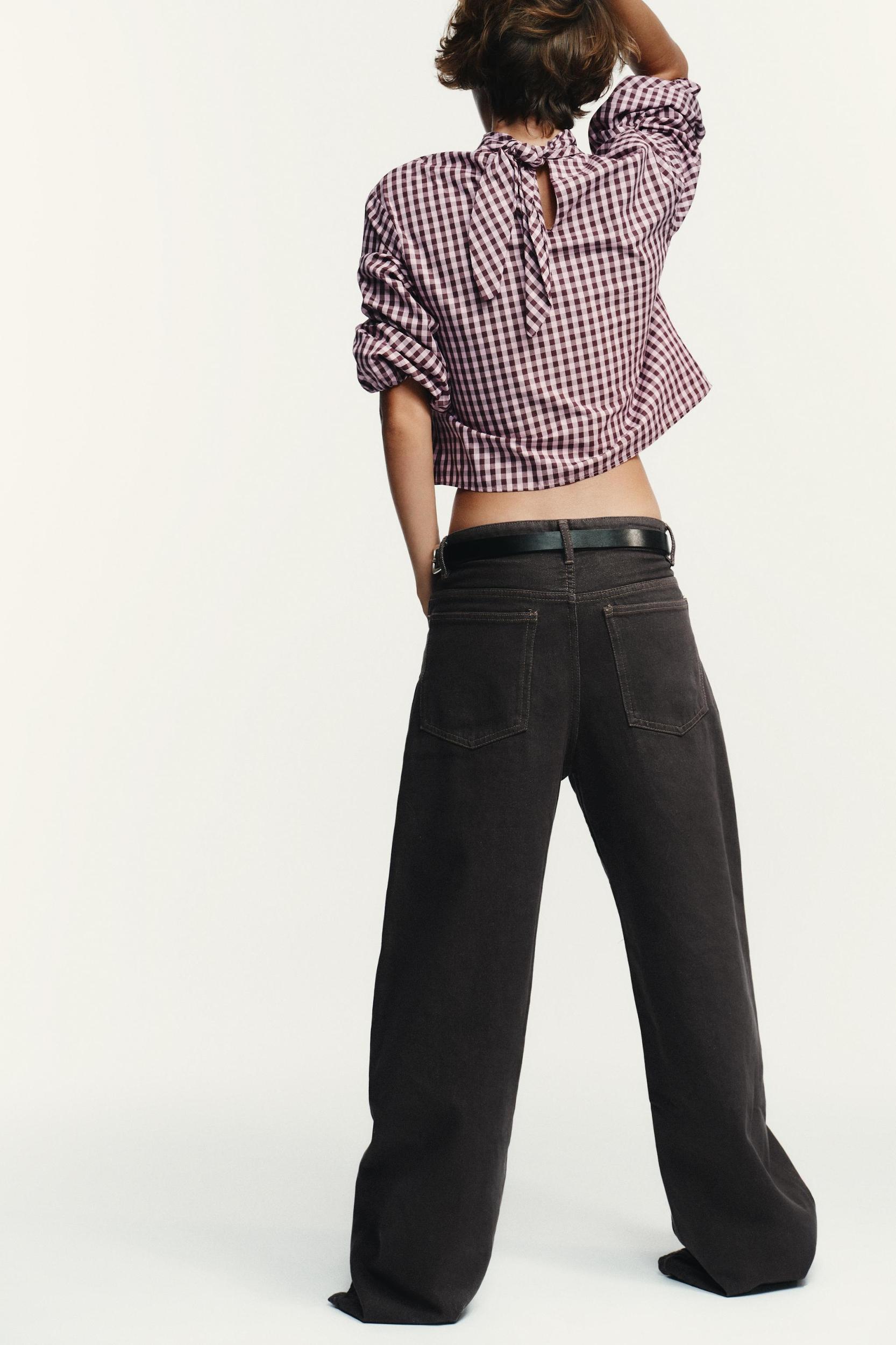 TRF BARREL HIGH-WAIST JEANS Product Image