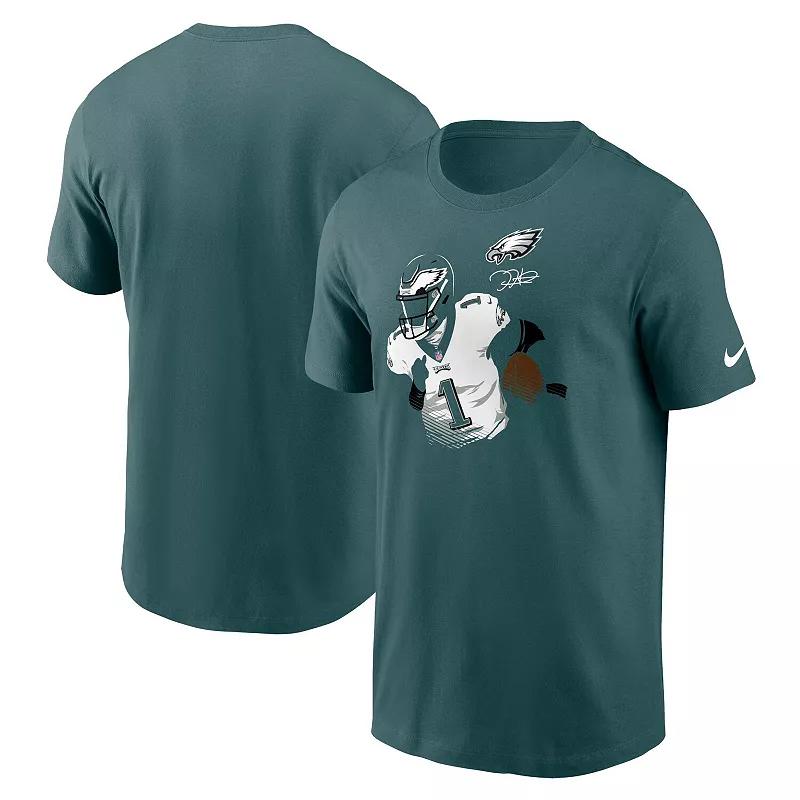 Men's Nike Jalen Hurts Midnight Green Philadelphia Eagles Player Graphic T-Shirt,  Product Image