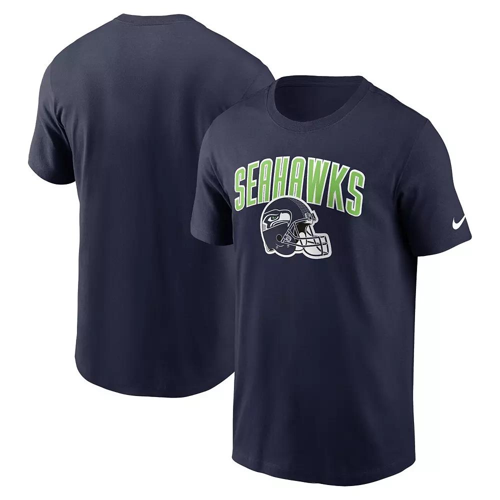 Men's Nike College Navy Seattle Seahawks Team Athletic T-Shirt,  Product Image