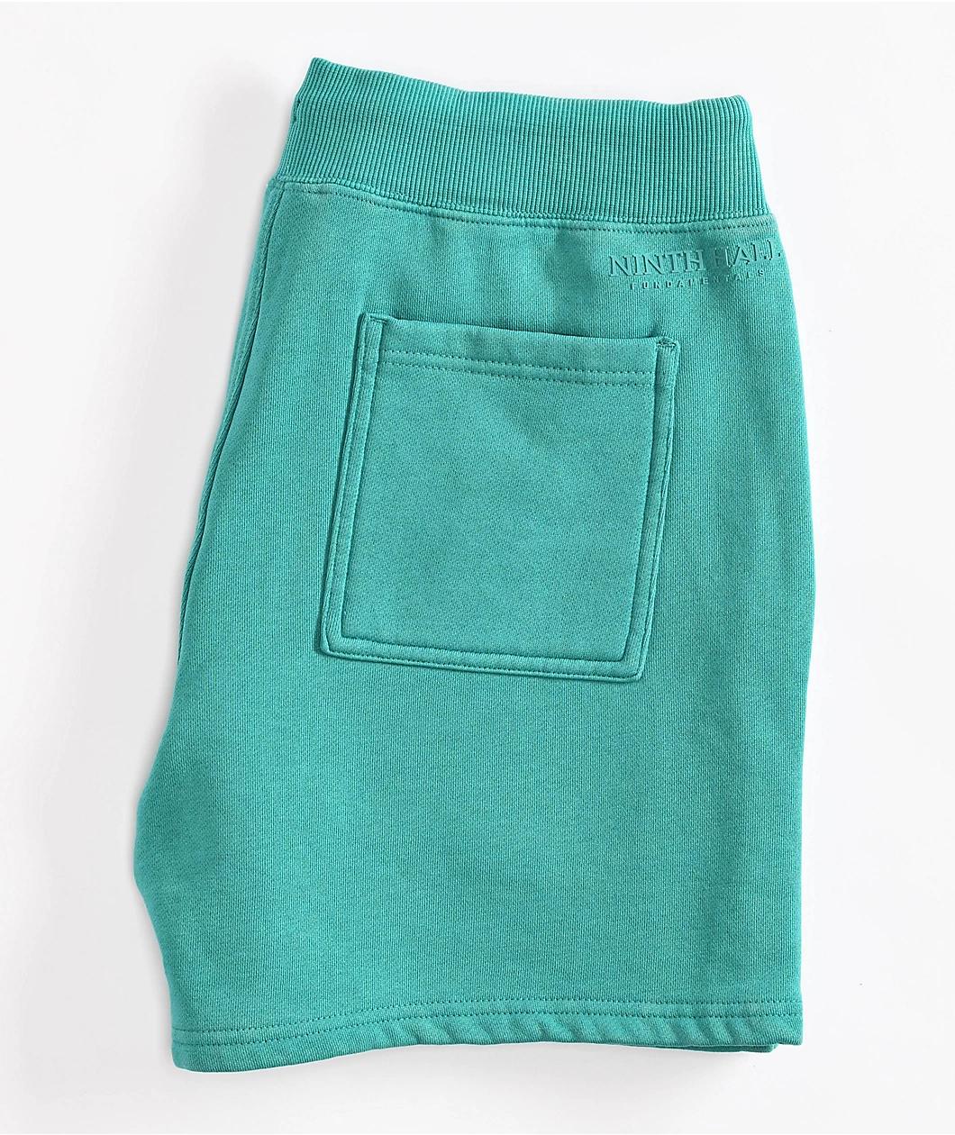 Ninth Hall Fundamentals Bay Blue Relaxed Sweat Shorts Product Image