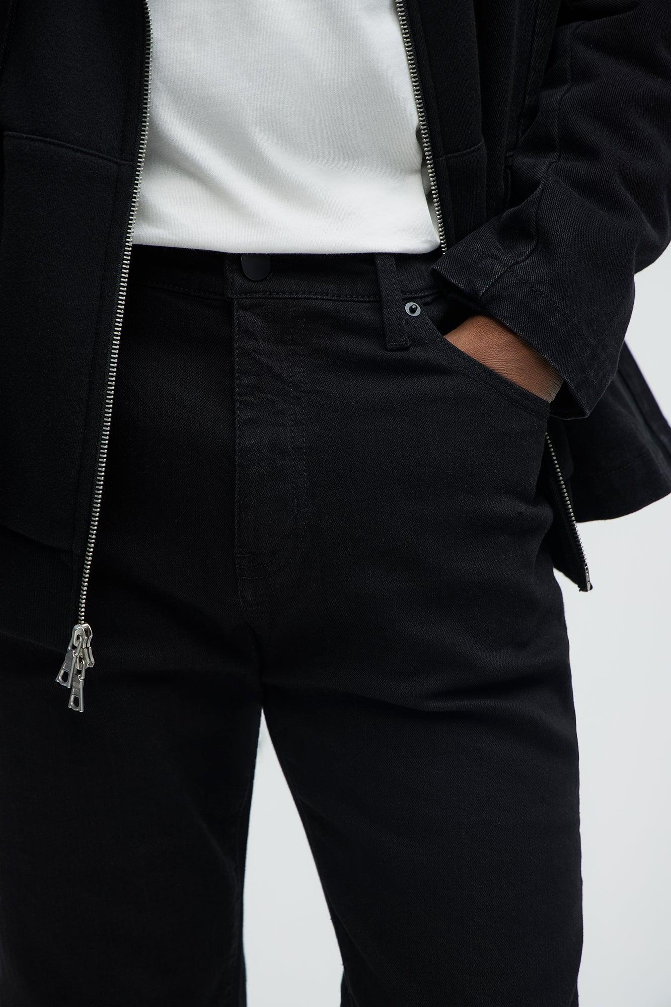 Mike Straight Taper Jeans - Black Product Image
