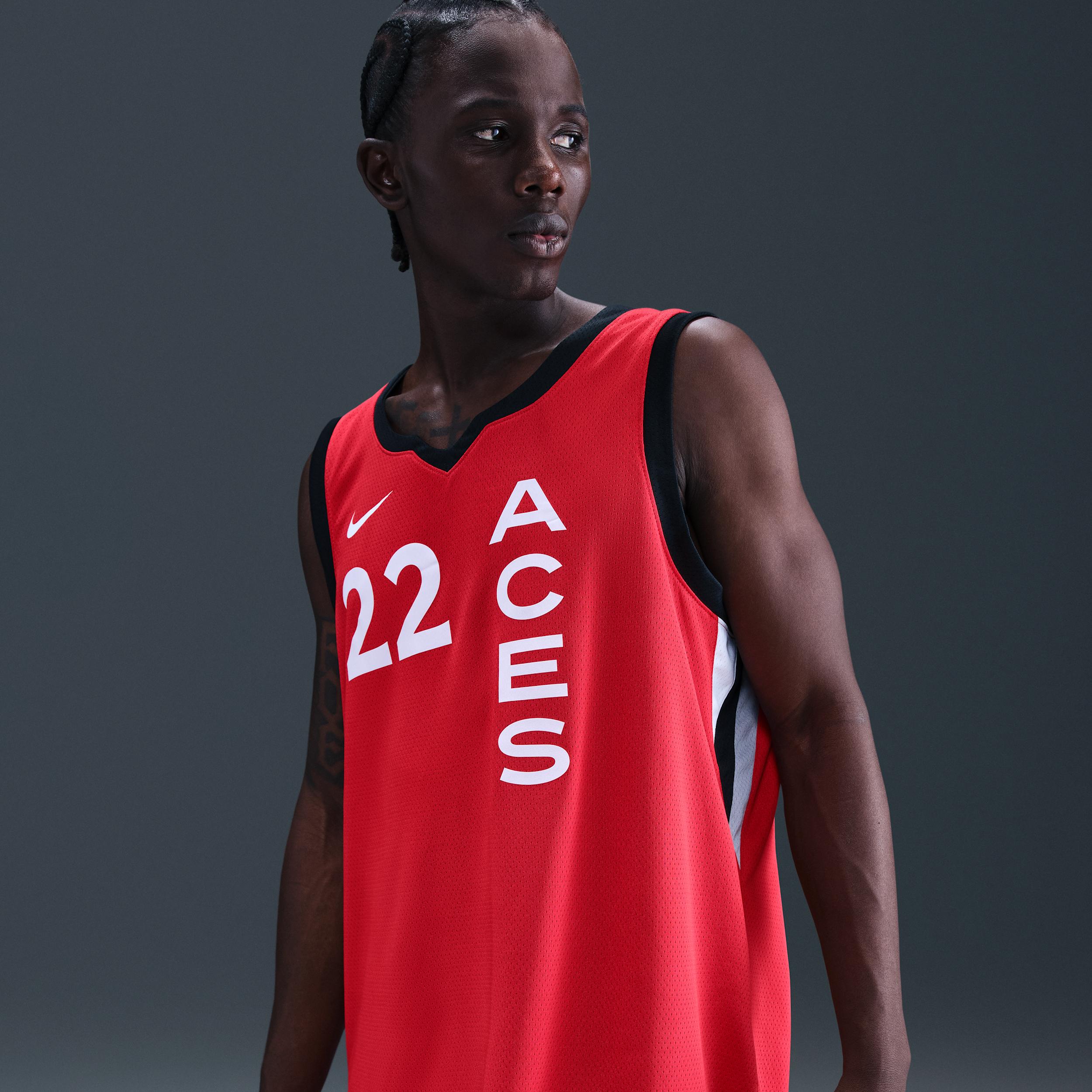 A'ja Wilson Las Vegas Aces 2024 Rebel Edition Nike Women's Dri-FIT WNBA Victory Jersey Product Image