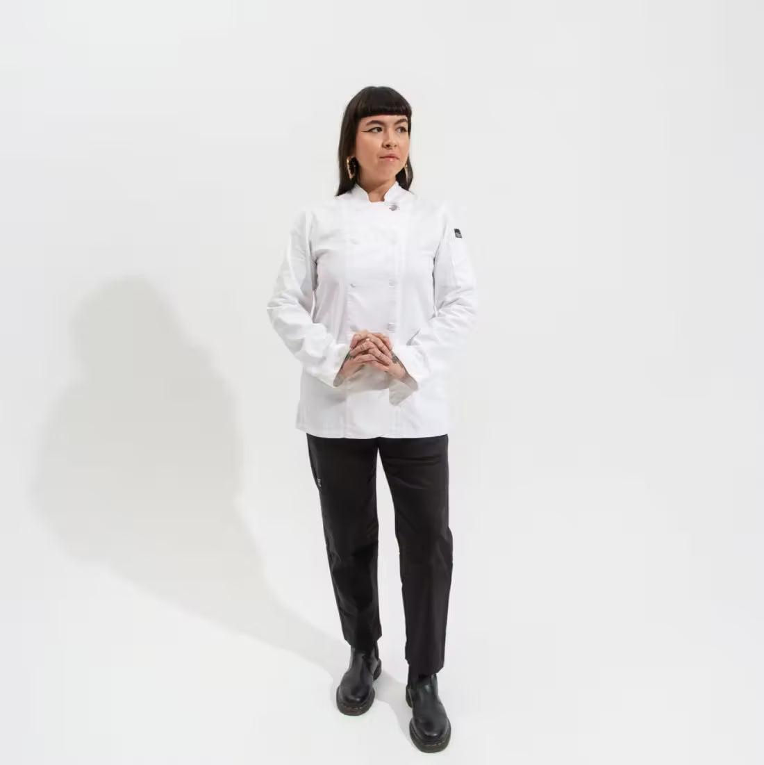 Long Sleeved Women's Chef Coat Female Product Image
