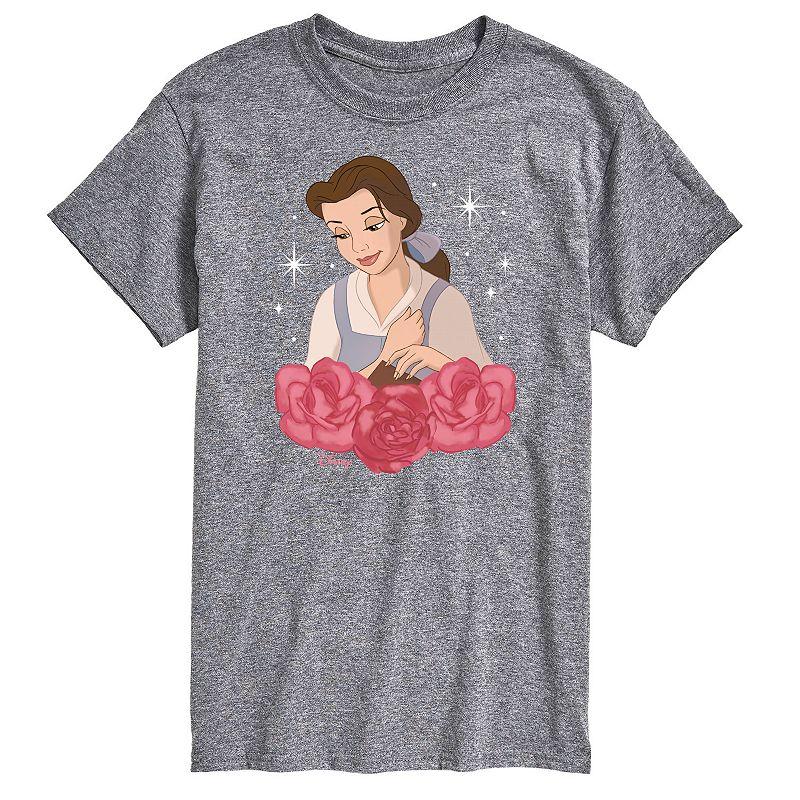 Disney Princess Big & Tall Belle Roses Graphic Tee, Men's,  Product Image