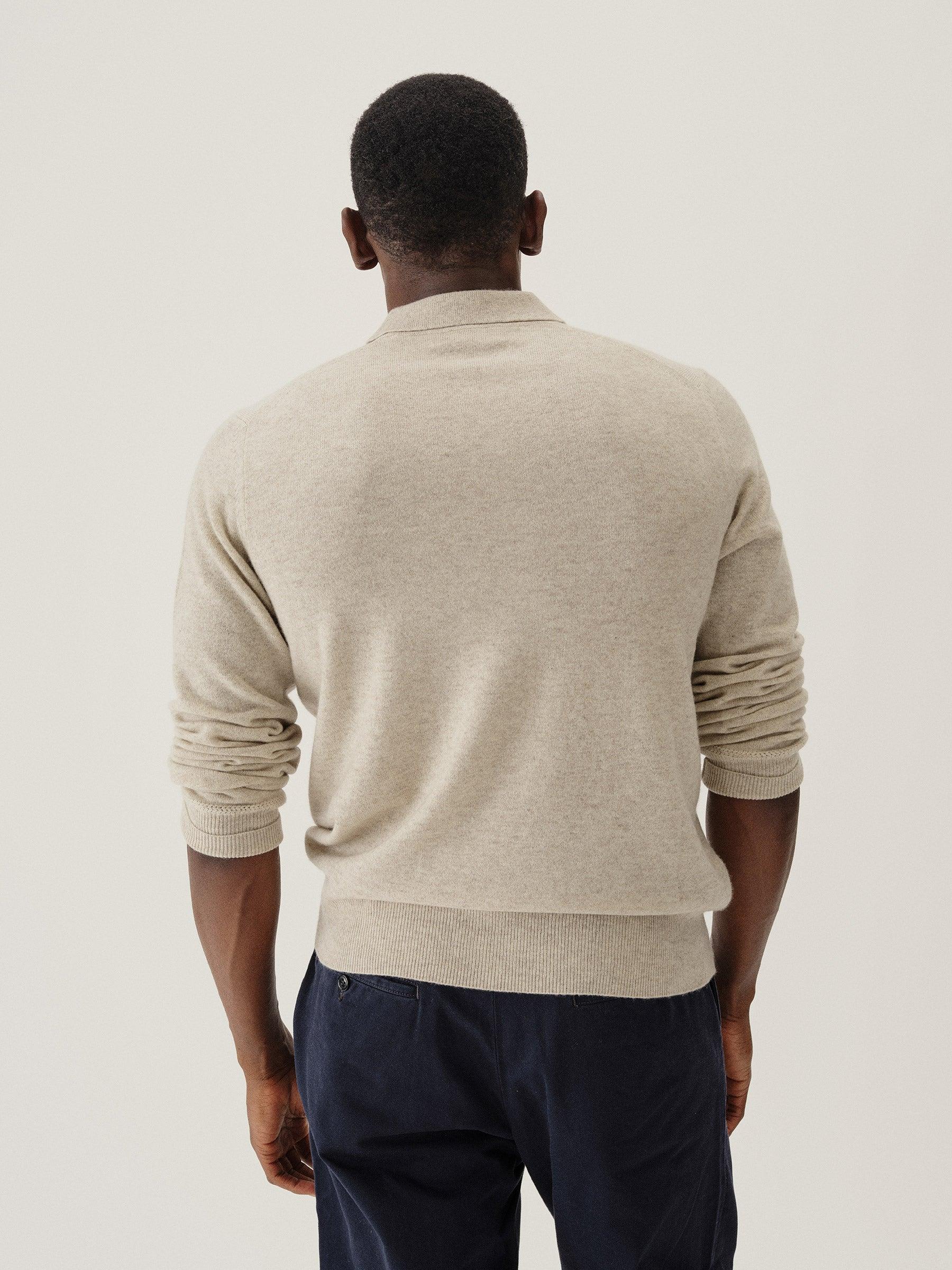 Light Oat California Cashmere Polo Product Image