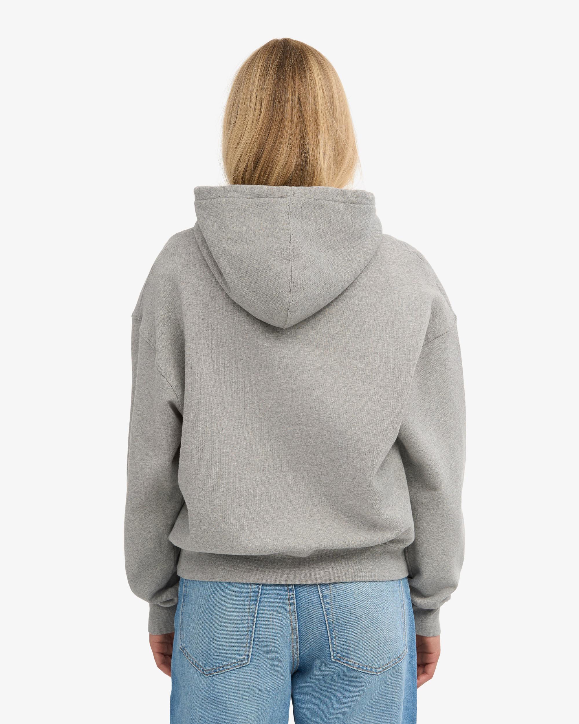 Organic Oversized Hood - Heather Grey Product Image