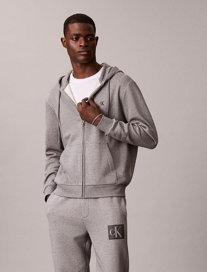 Fleece Layered Monogram Graphic Sweatpants Product Image