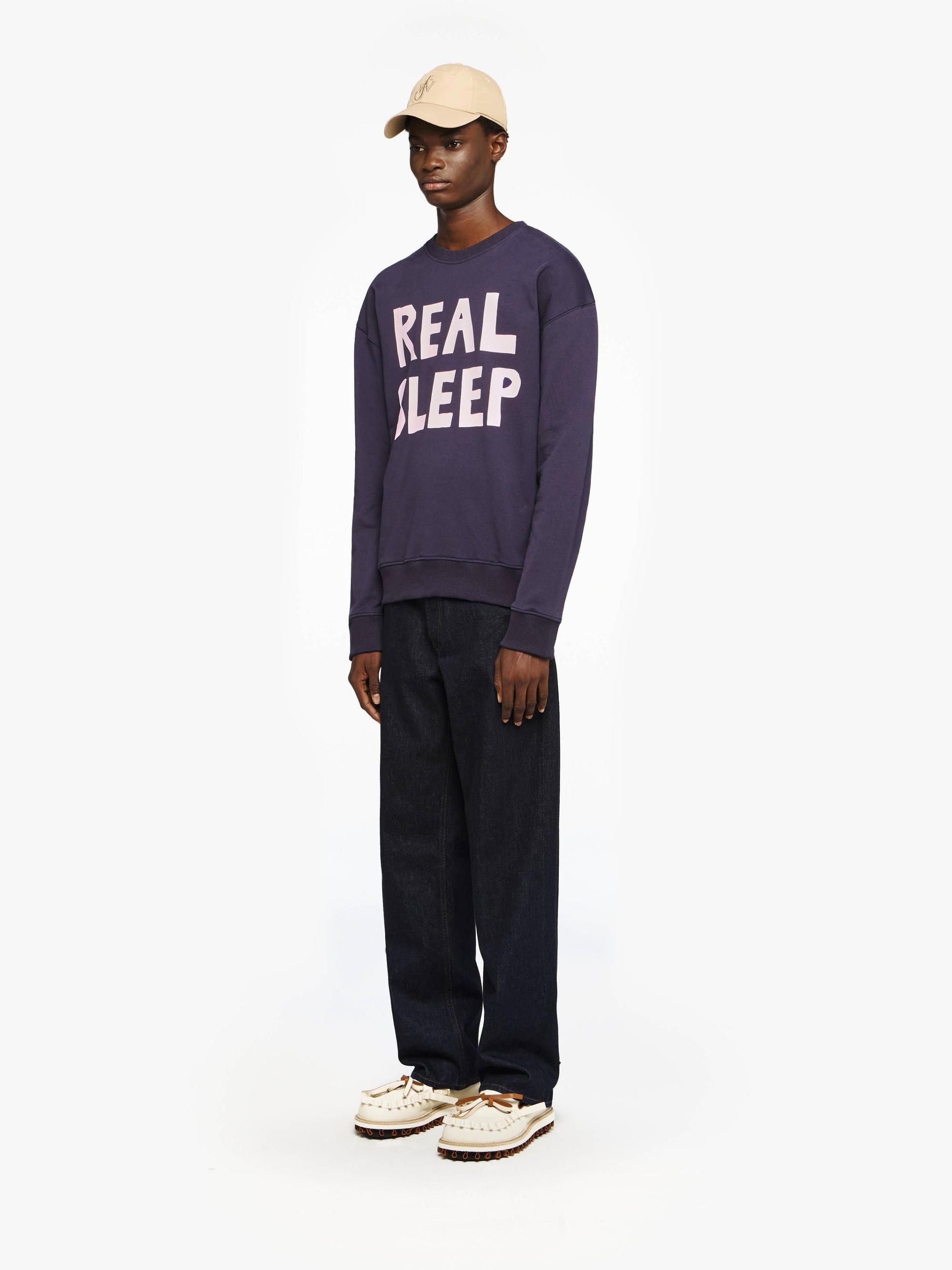 "REAL SLEEP" PRINTED SWEATSHIRT Product Image