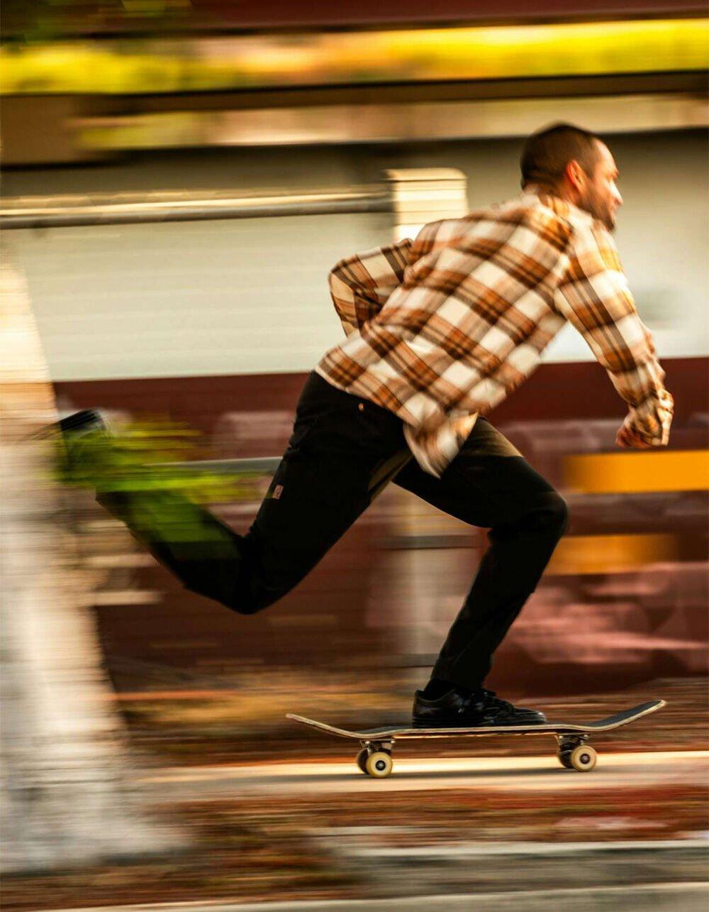 BRIXTON Bowery Mens Flannel - NAVY Product Image