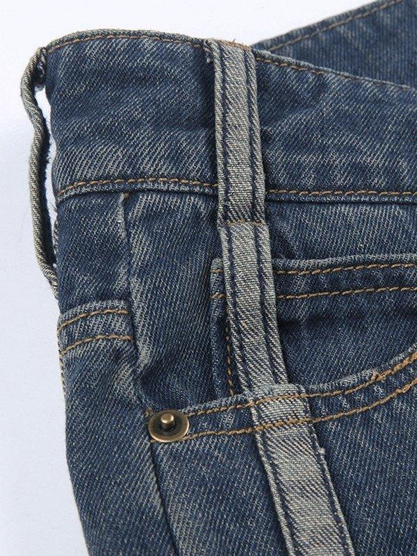 Panel Striped Vintage Flare Jeans Product Image