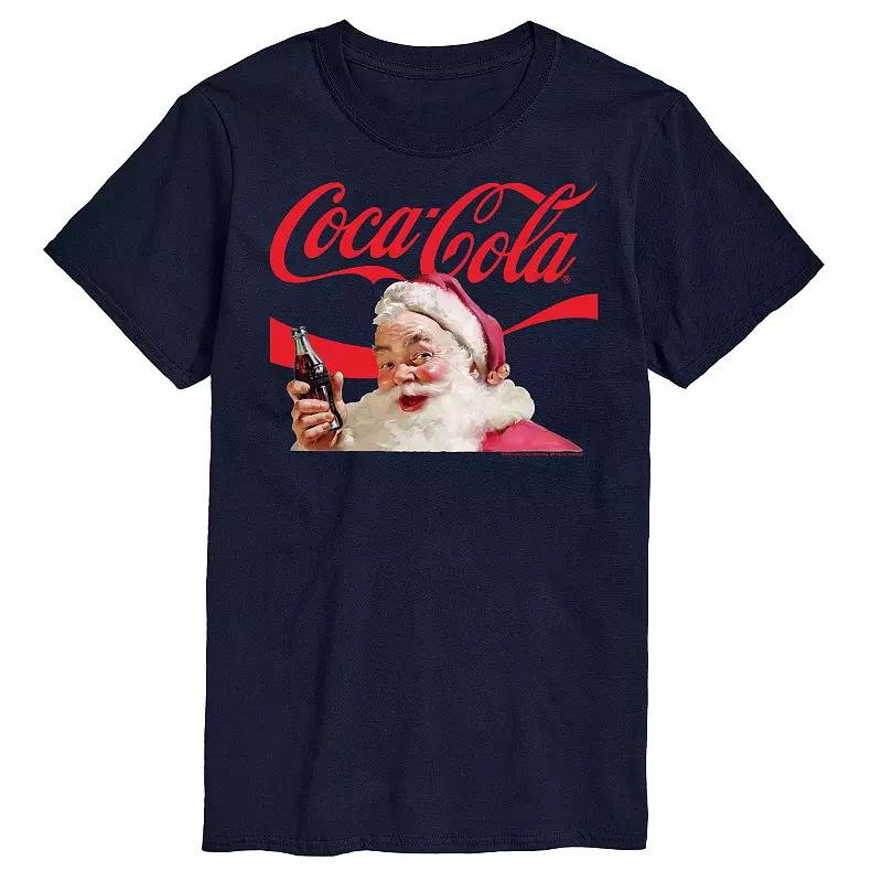Big & Tall Coca-Cola Santa Logo Graphic Tee, Men's,  Product Image