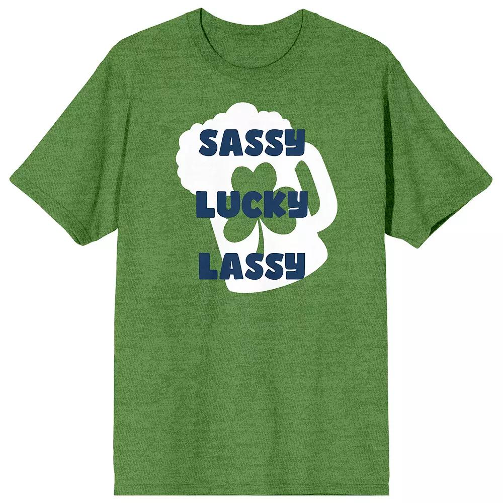 Juniors St. Patricks Day Sassy Lucky Graphic Tee, Womens Product Image