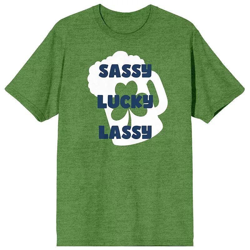 Juniors St. Patricks Day Sassy Lucky Graphic Tee, Womens Product Image