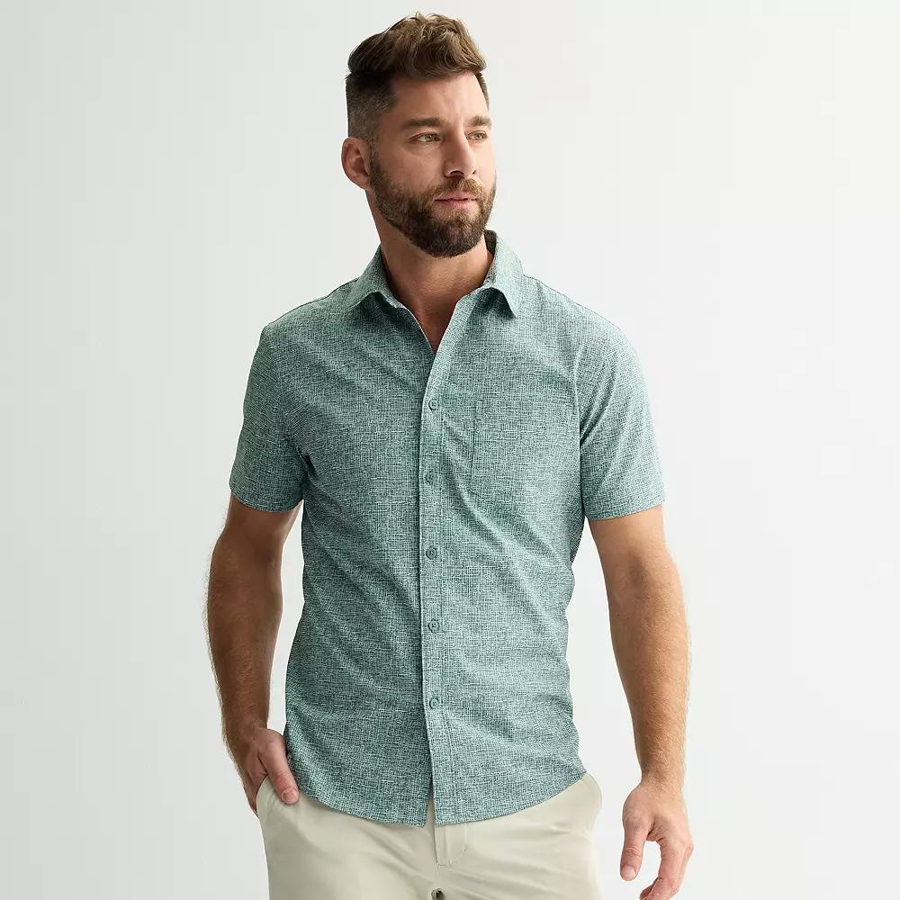 Men's FLX Slim Performance Untucked-Fit Button Down Shirt,  Product Image