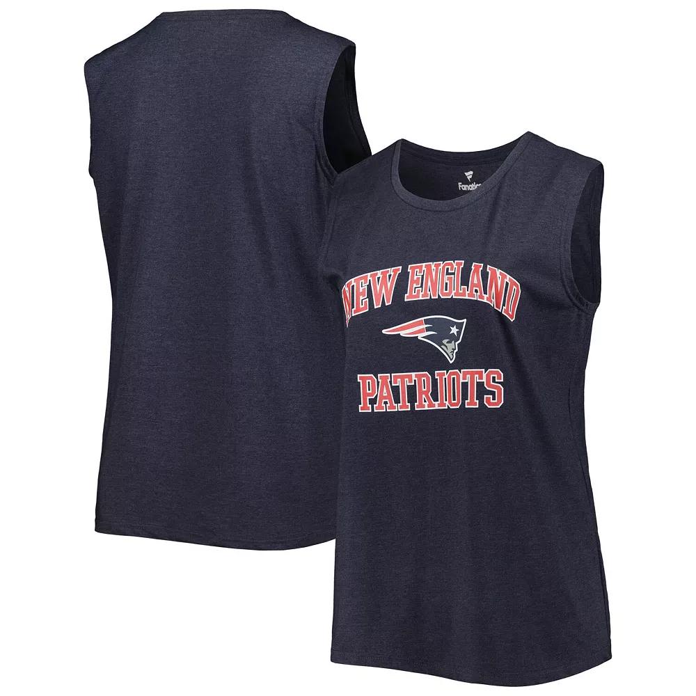 Women's Fanatics Branded Heather Navy New England Patriots Plus  Product Image