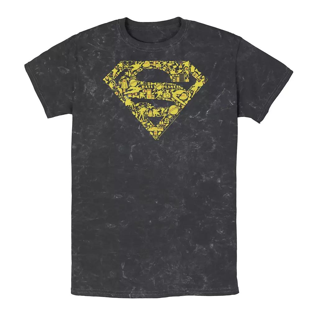 Men's DC Comics Superman Gadgets Chest Logo Tee, Size: XL, Black Product Image