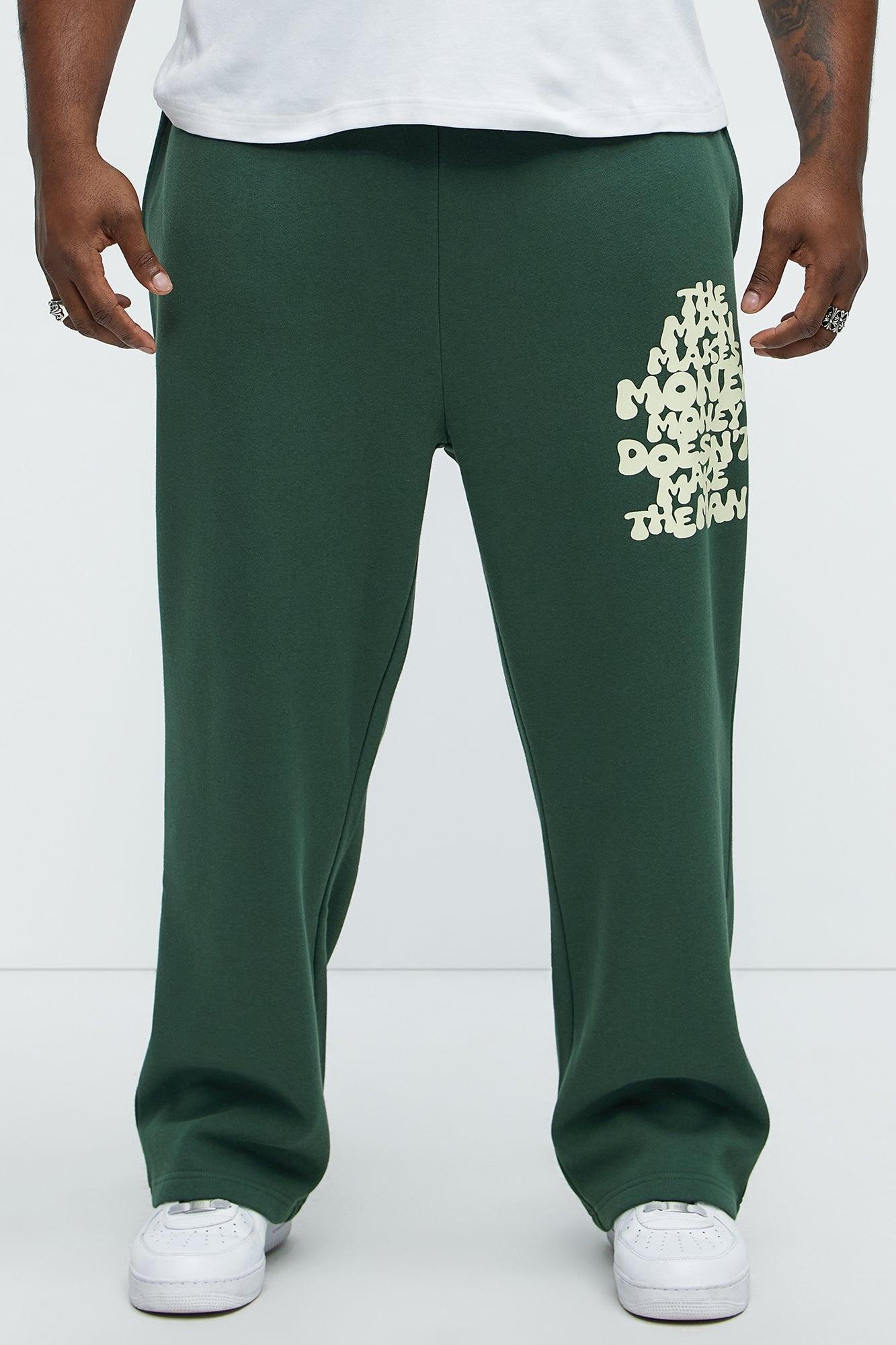 Tyson Make Money Straight Sweatpants - Green Product Image