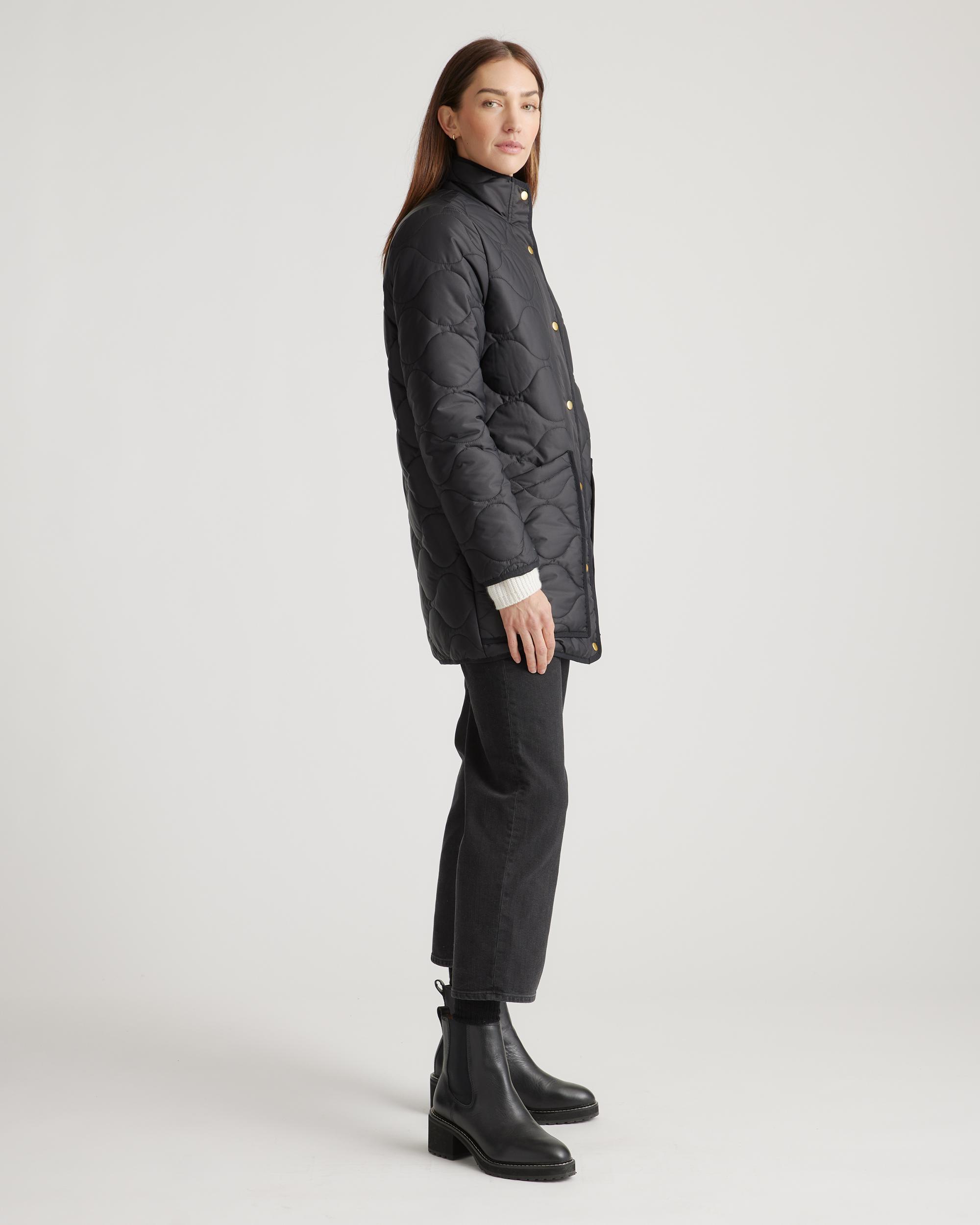 Quince | Women's Featherless Quilted Long Puffer Jacket Nylon Product Image