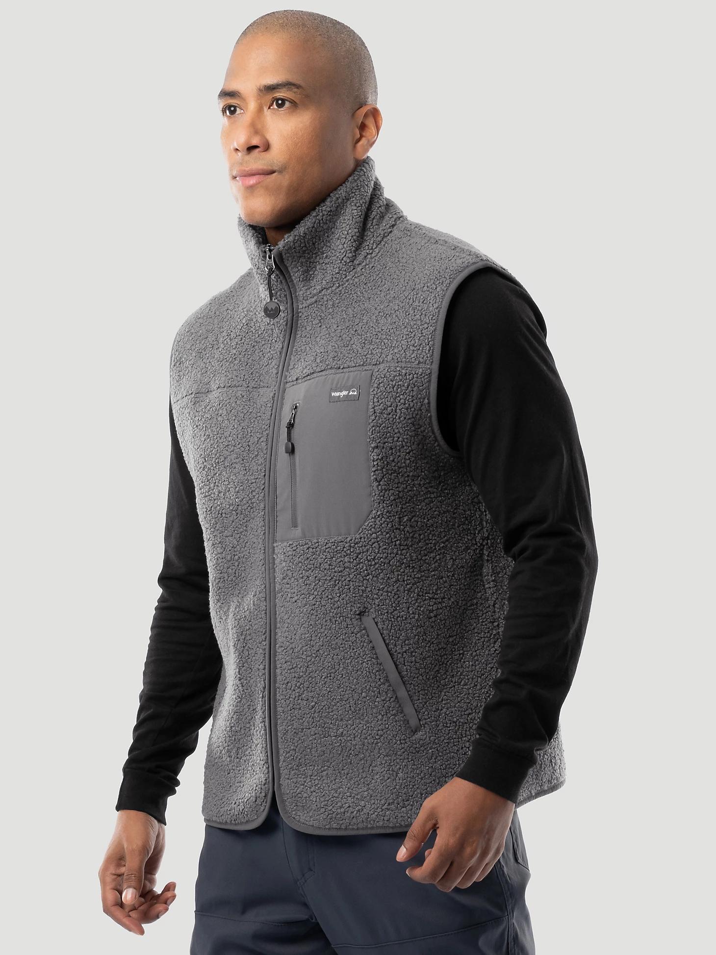 Men's Wrangler ATG™ Sherpa Utility Hiking Vest Caviar Product Image