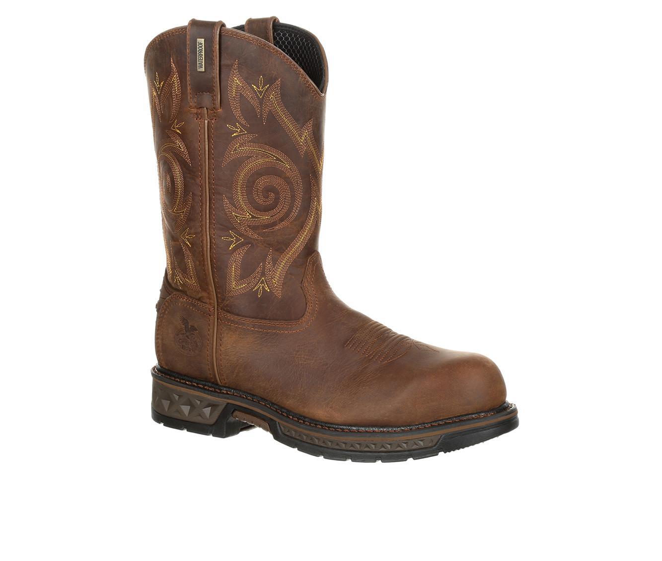 Men's Georgia Boot Carbo-Tec LT Composite Toe Waterproof Work Wellington Boots Product Image