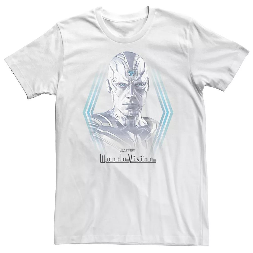 Big & Tall Marvel WandaVision Vision White Appearance Portrait Tee, Men's,  Product Image